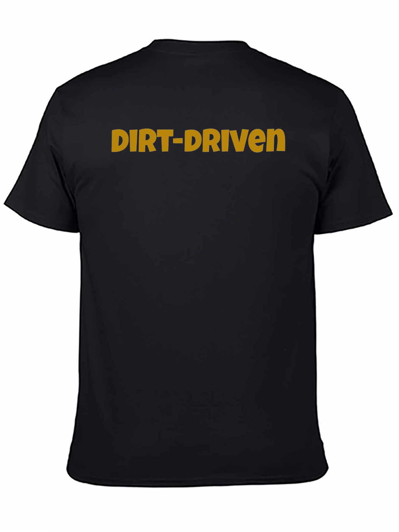 Dirt-Driven Graphic Tee - Black Cotton T-Shirt