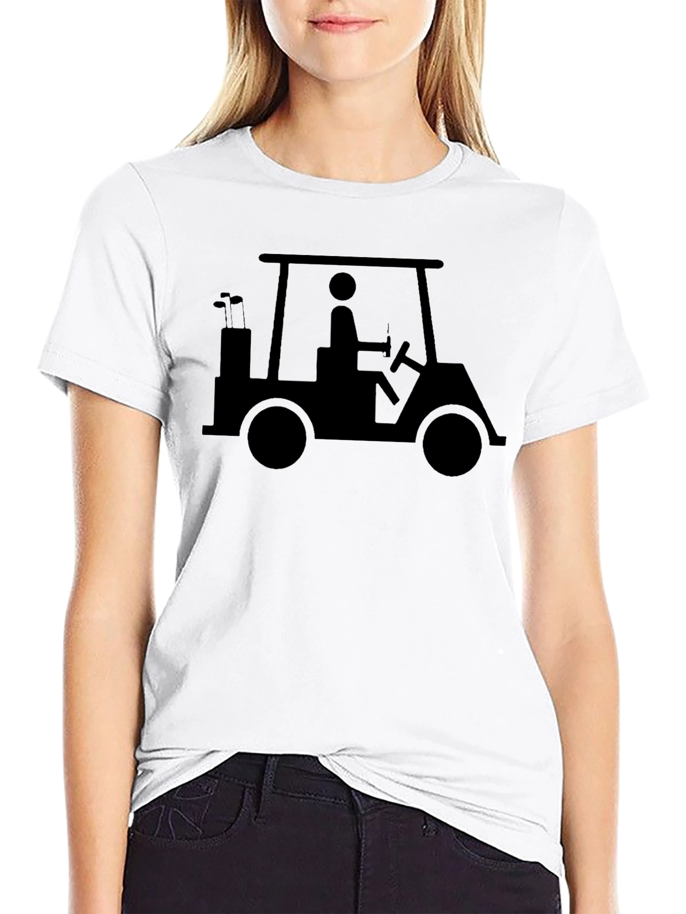 Golf Cart Graphic Tee - Stylish & Comfortable