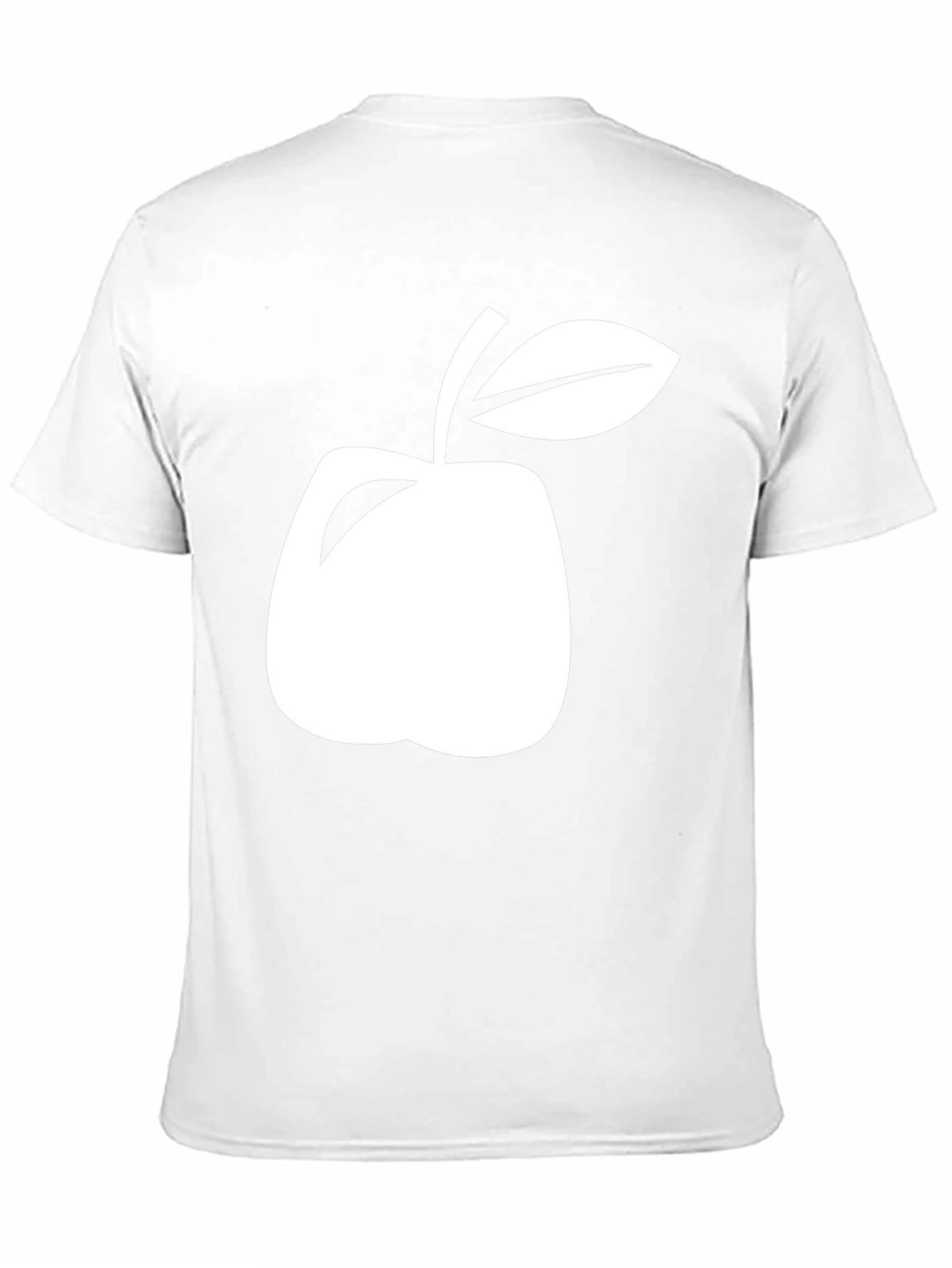 Minimalist Apple Graphic Black T-Shirt