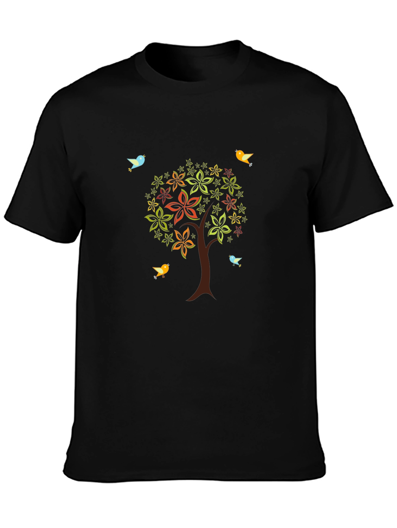 Natures Harmony Tee - Tree & Bird Design