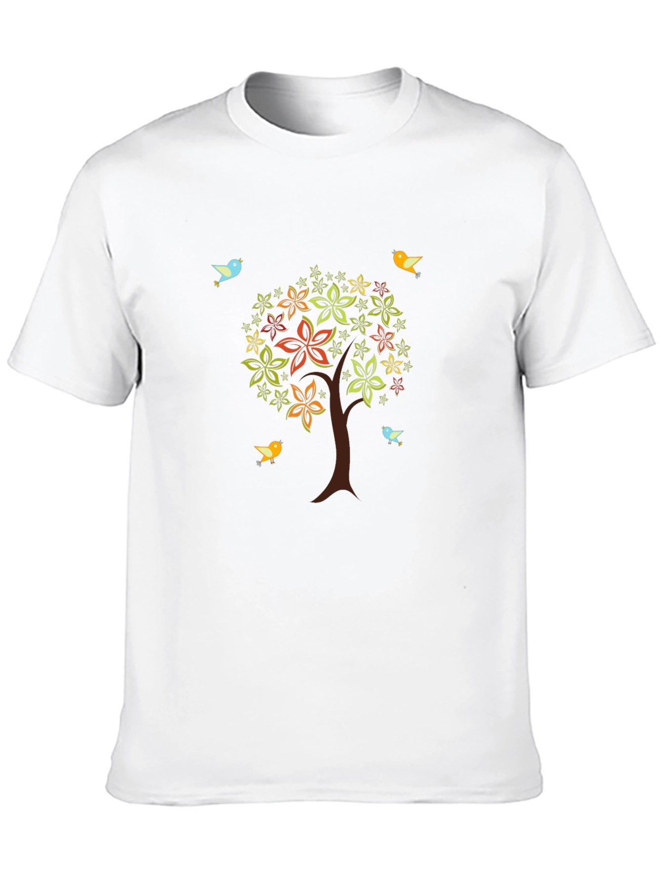 Natures Harmony Tee - Tree & Bird Design