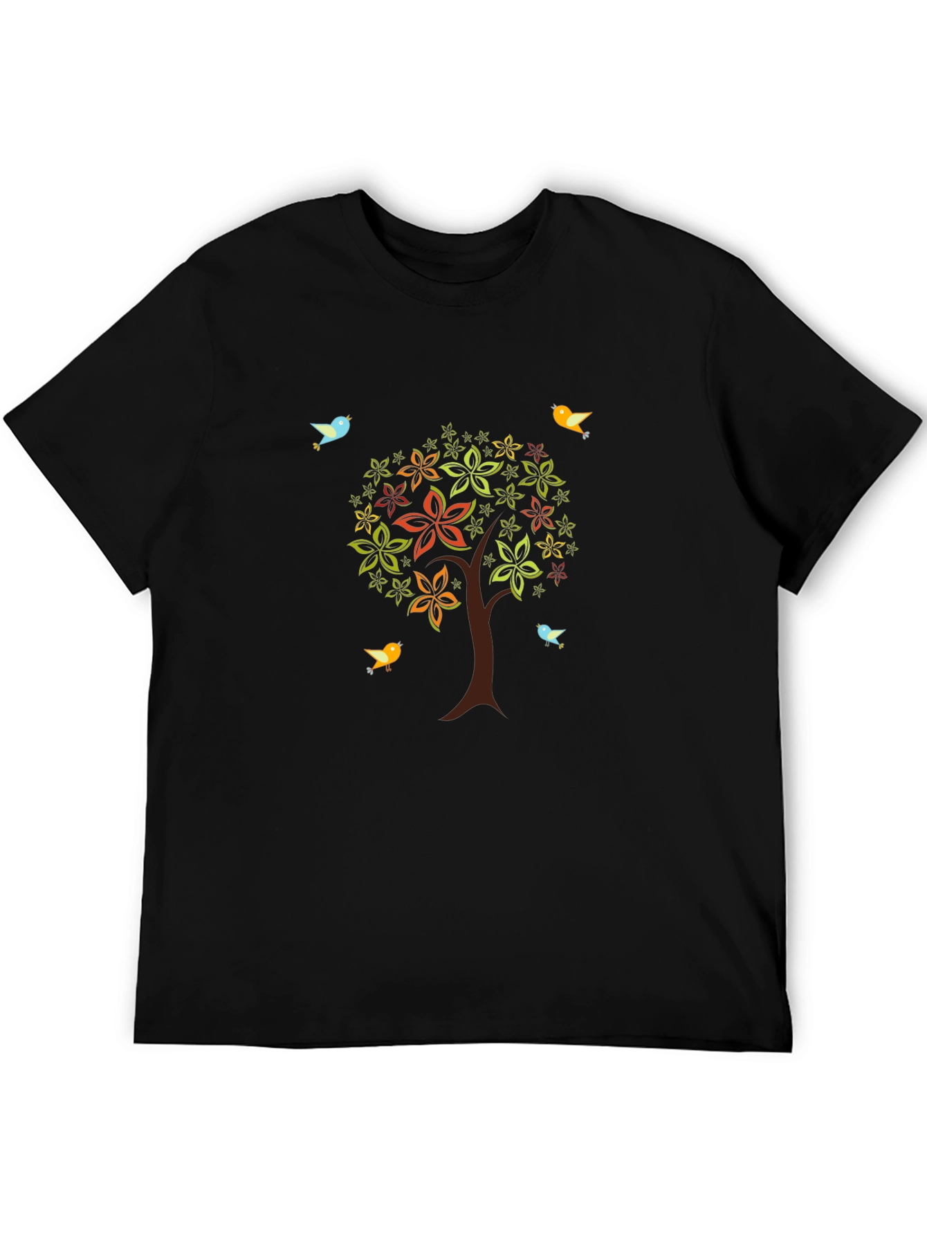 Natures Harmony Tee - Tree & Bird Design