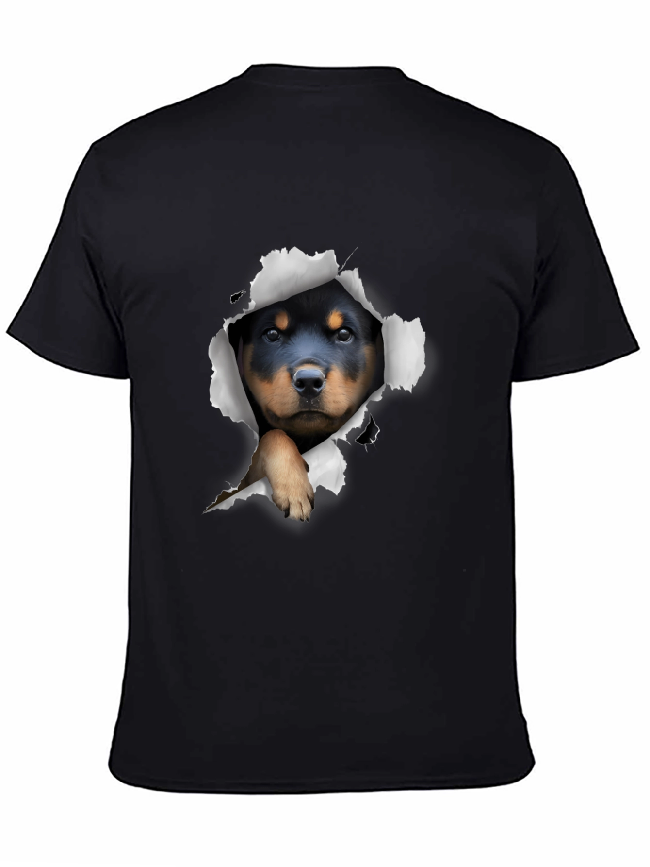Rottweiler Puppy Peek-a-Boo T-Shirt