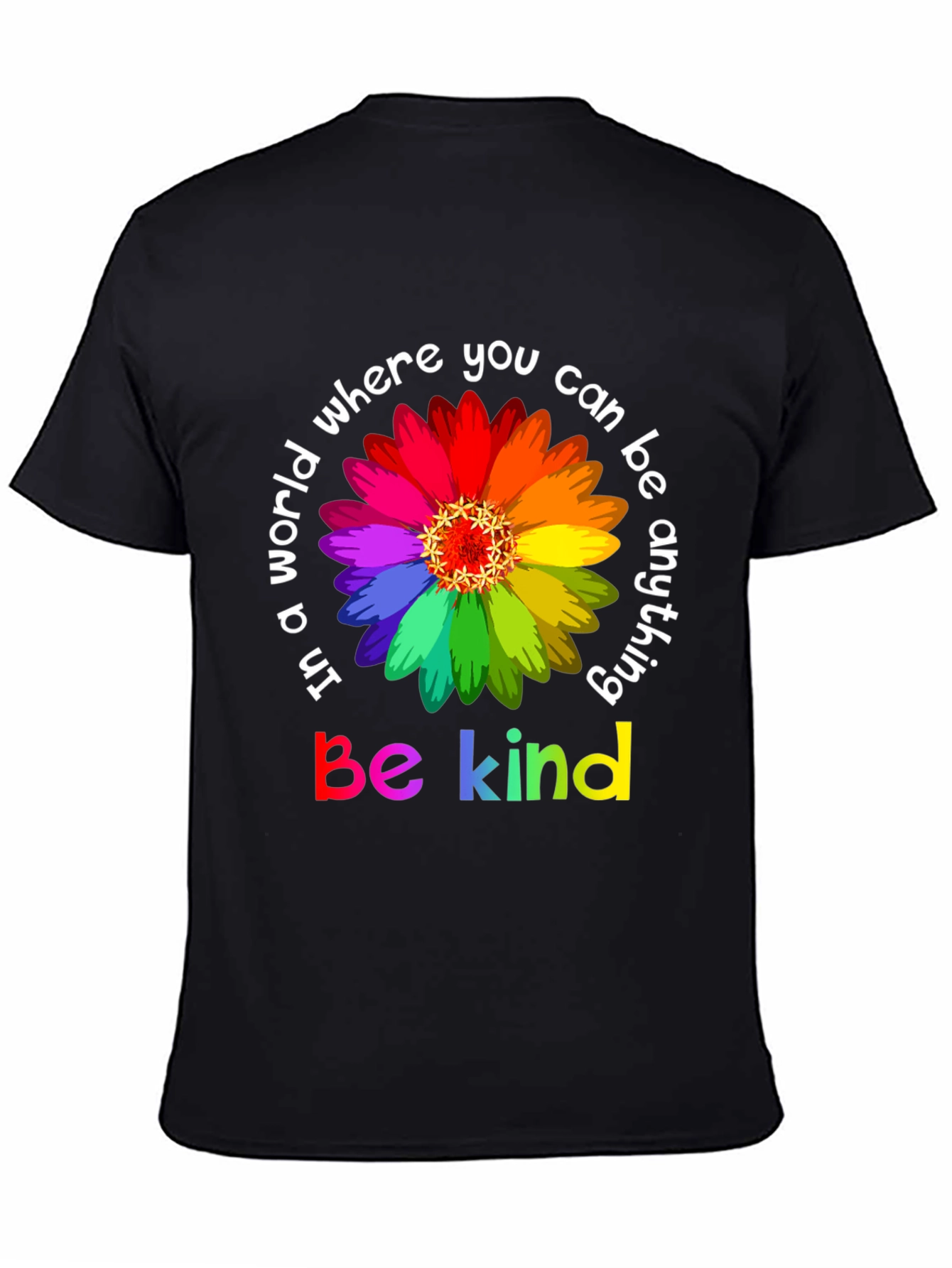 Be Kind Rainbow Flower T-Shirt