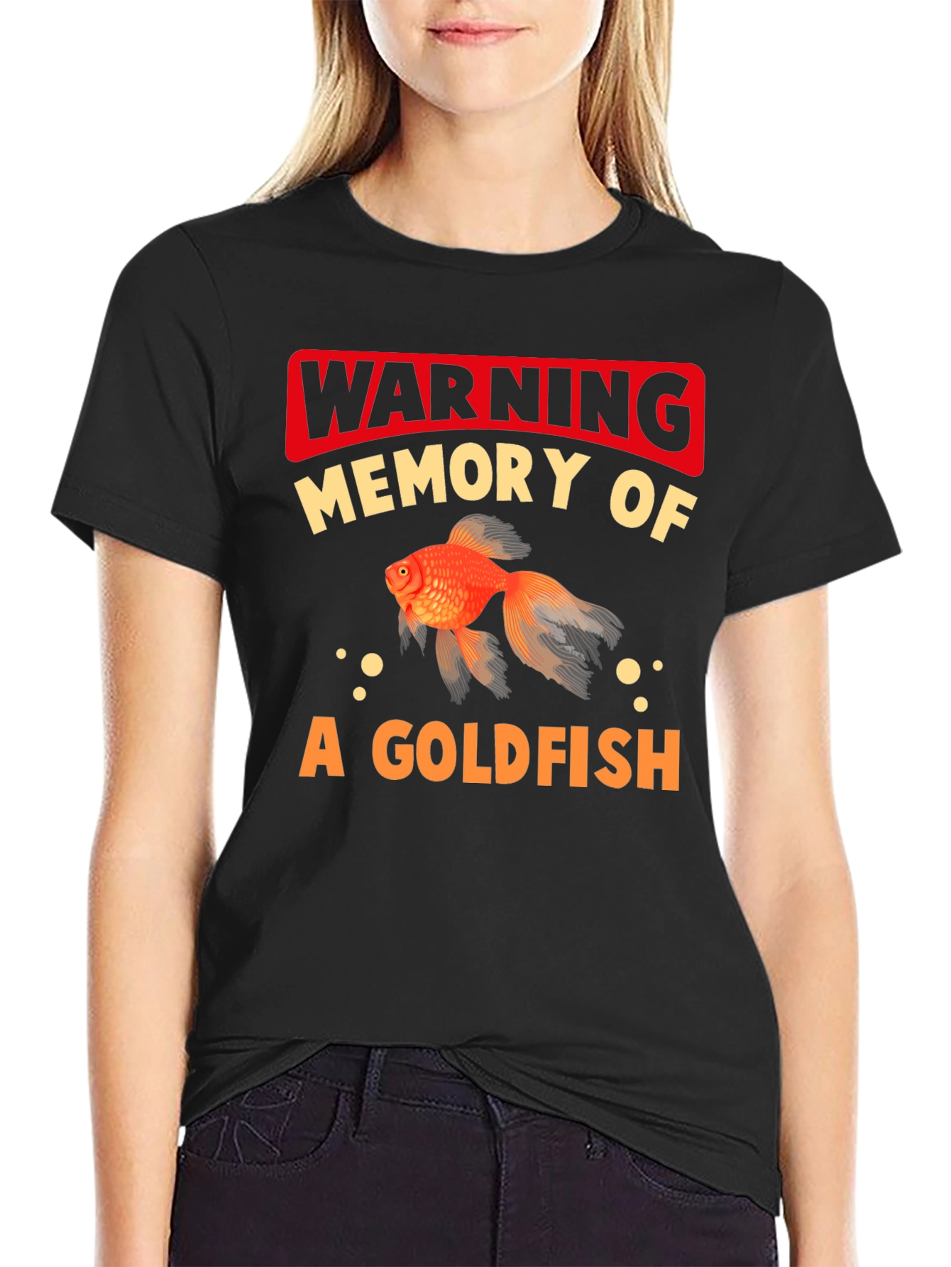 Warning Goldfish Memory Graphic Tee
