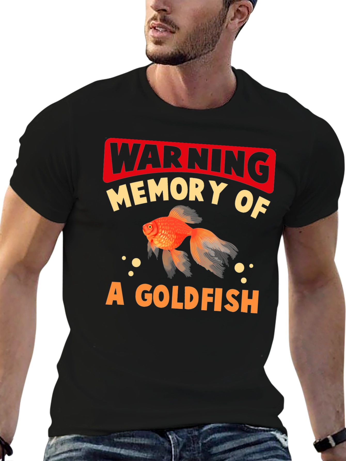 Warning Goldfish Memory Graphic Tee