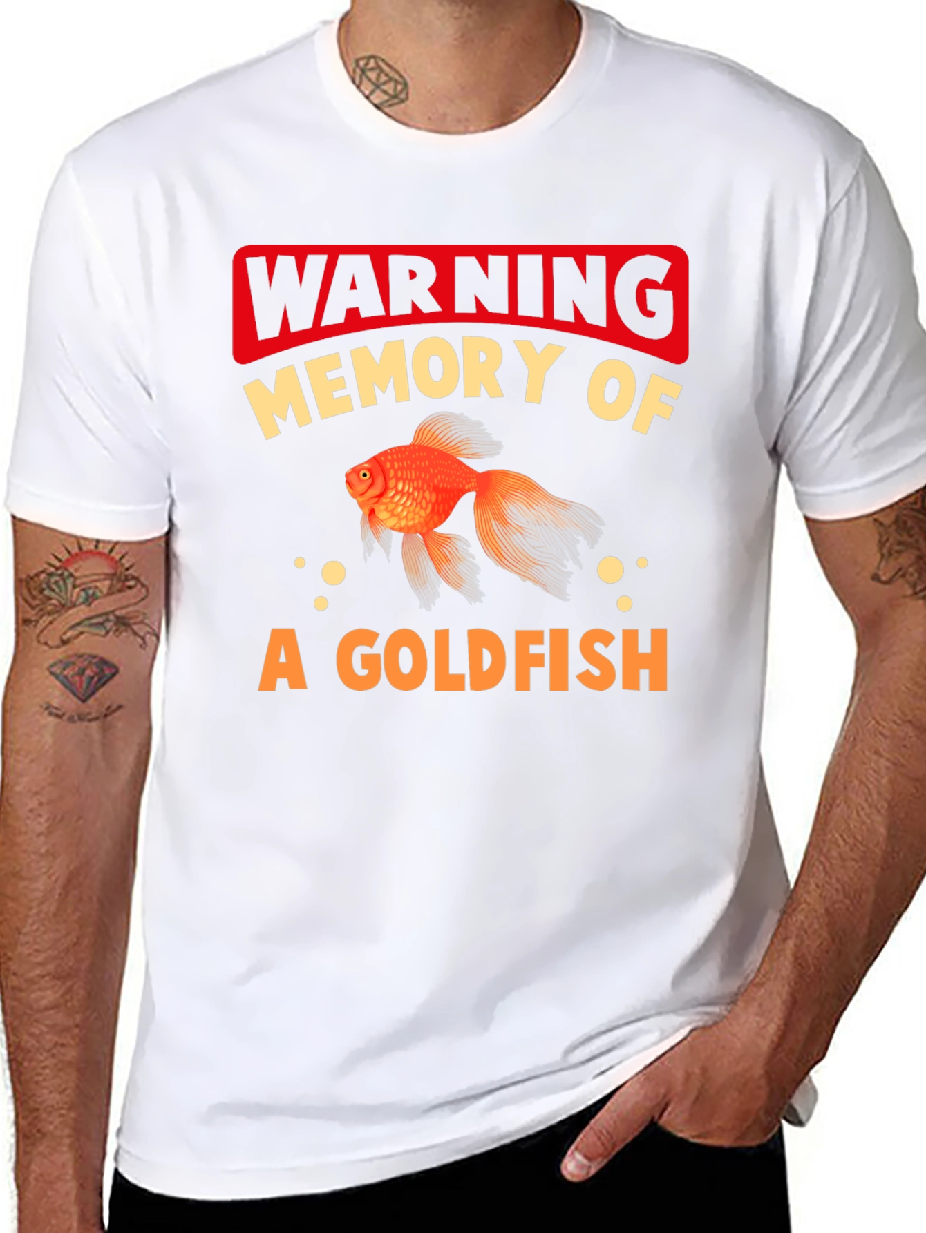 Warning Goldfish Memory Graphic Tee