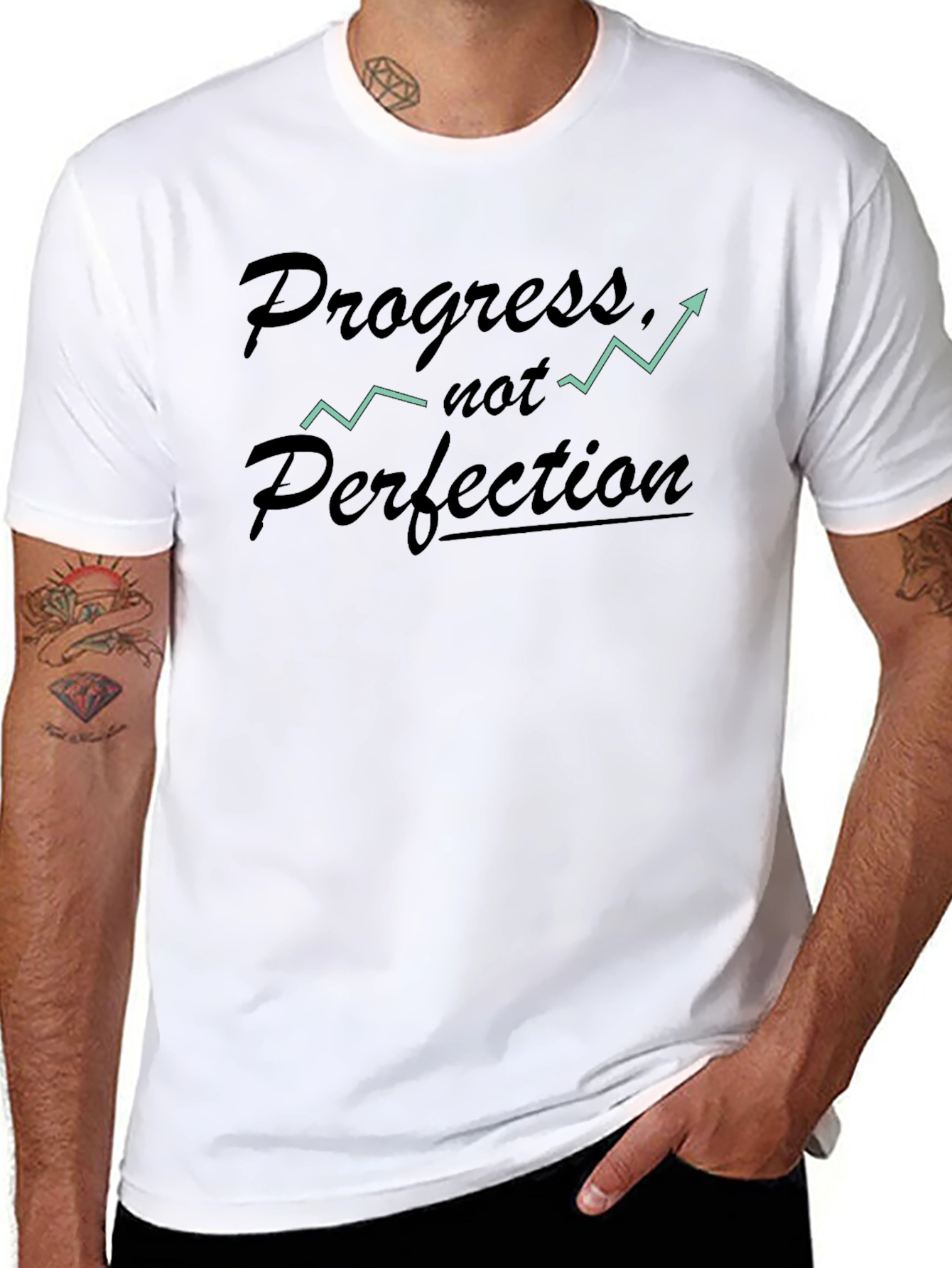 Progress Not Perfection Graphic Tee