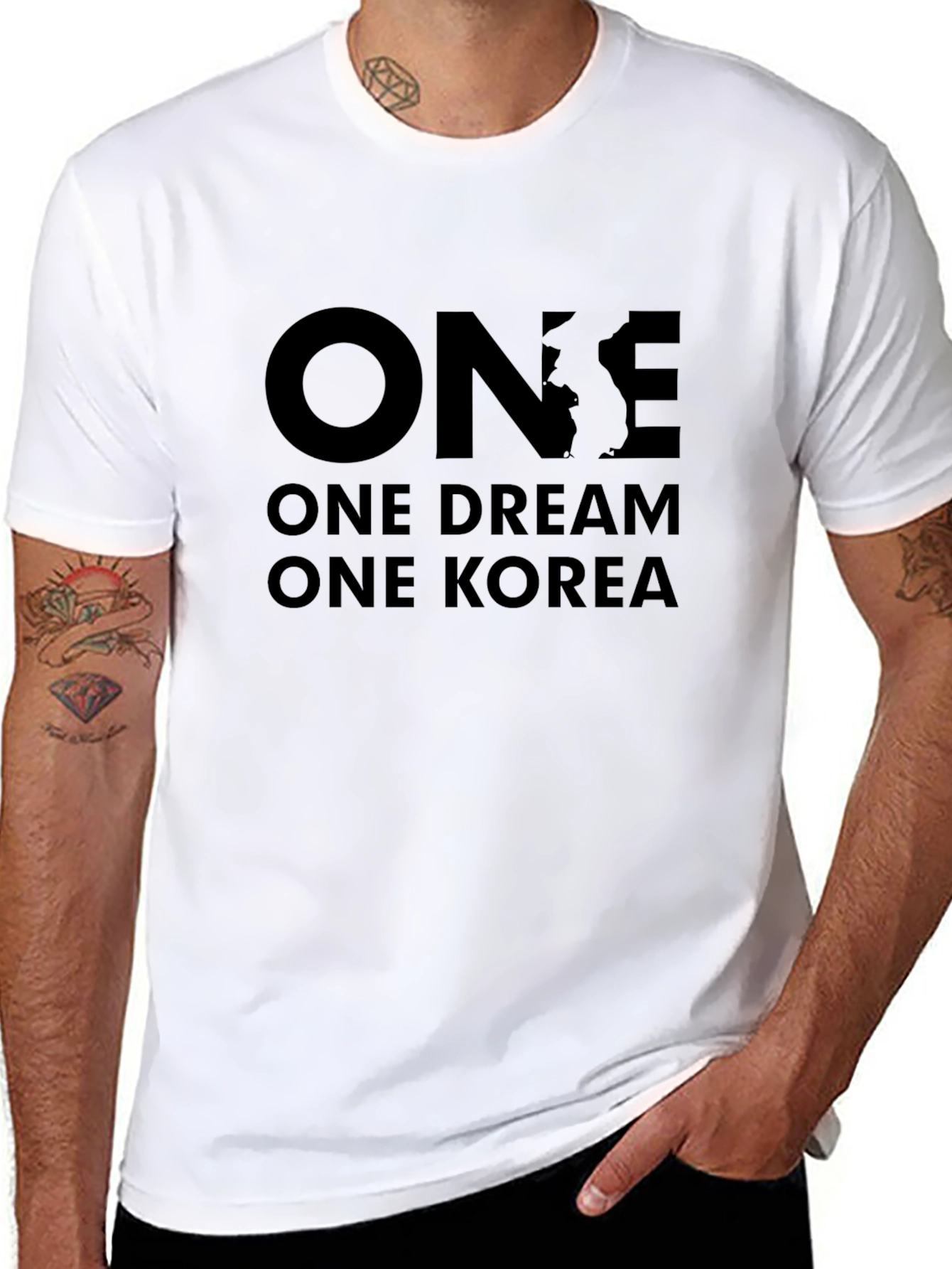 One Dream One Korea Black T-Shirt