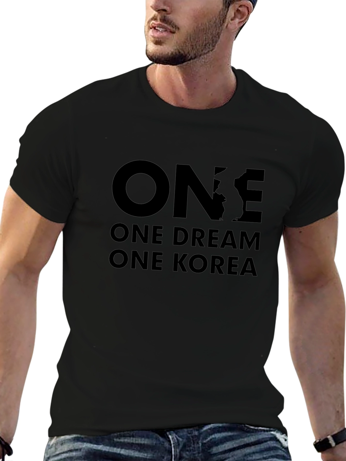 One Dream One Korea Black T-Shirt