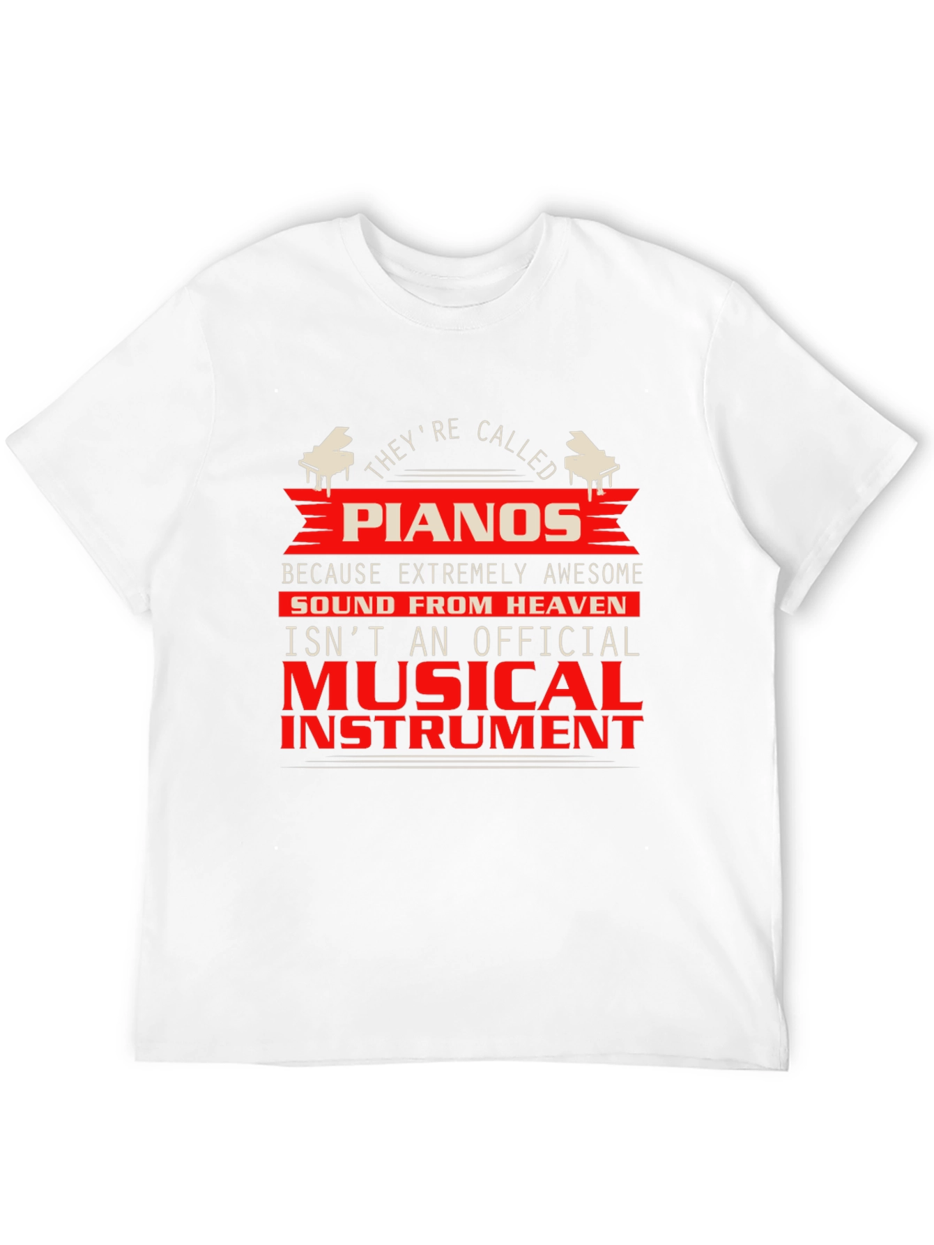 Piano Lover T-Shirt - Musical Instrument Graphic Tee