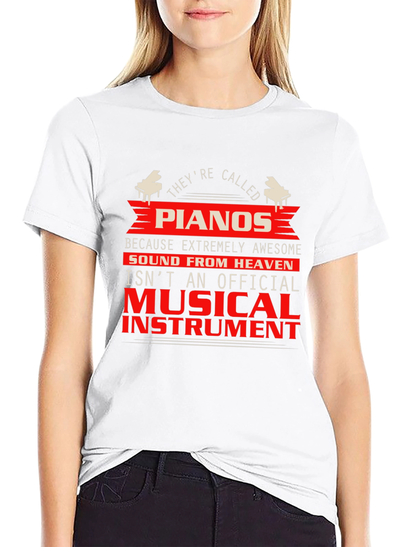 Piano Lover T-Shirt - Musical Instrument Graphic Tee
