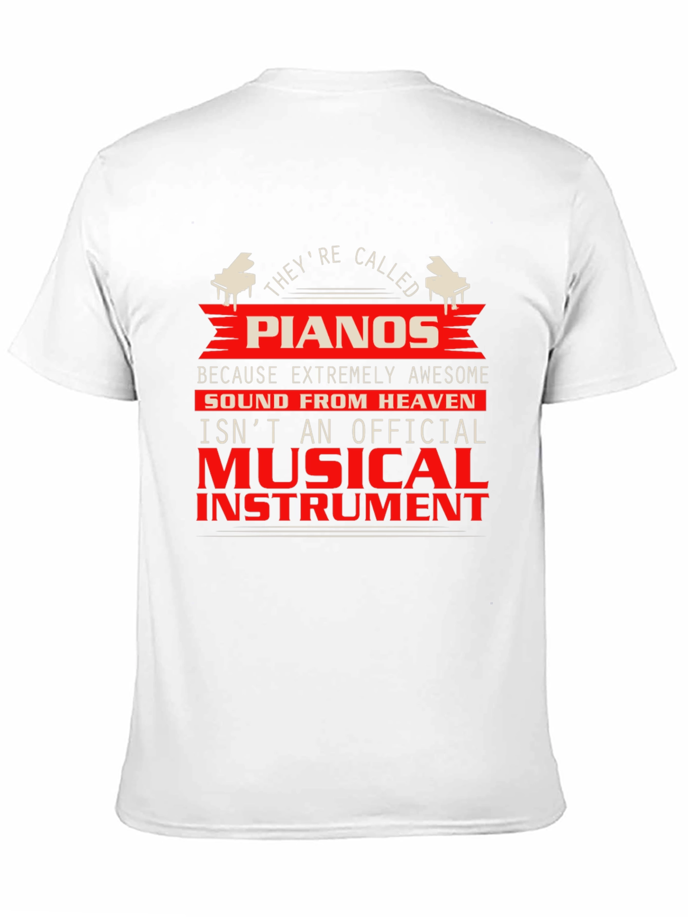 Piano Lover T-Shirt - Musical Instrument Graphic Tee