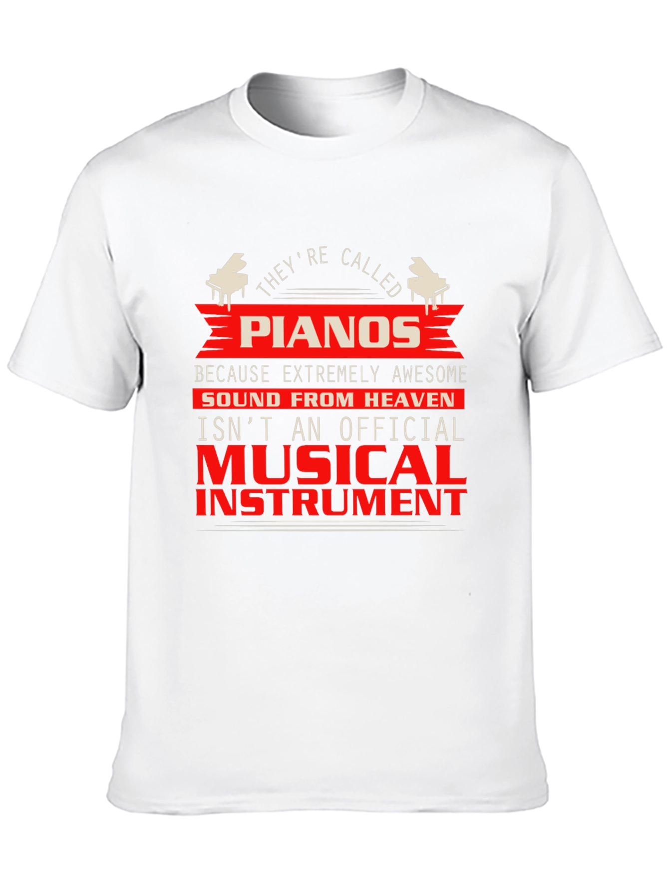 Piano Lover T-Shirt - Musical Instrument Graphic Tee