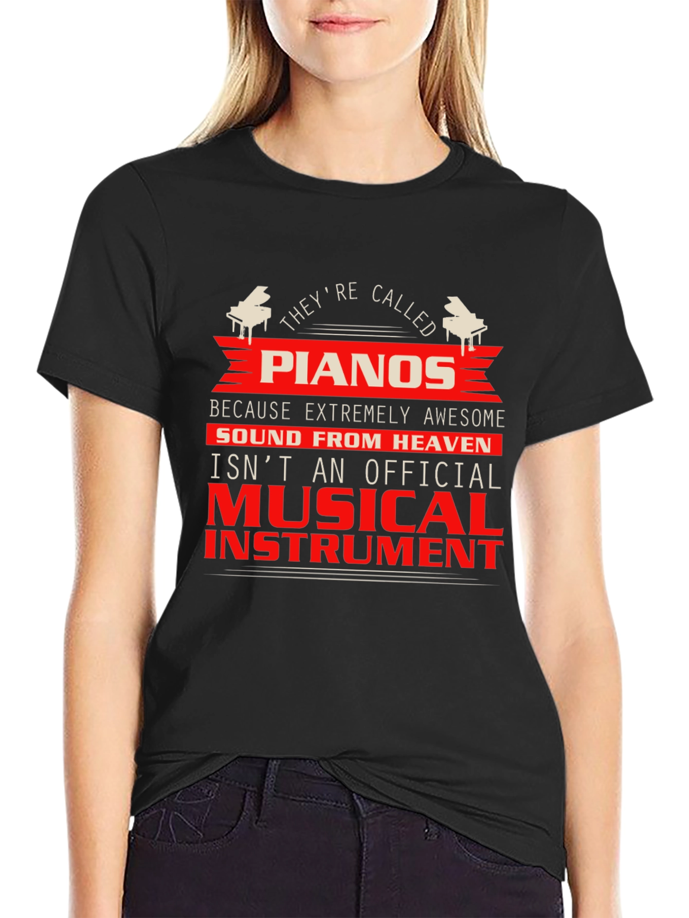 Piano Lover T-Shirt - Musical Instrument Graphic Tee