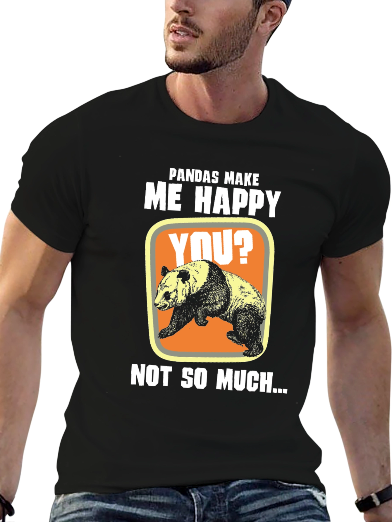 Pandas Make Me Happy T-Shirt Funny Panda Tee