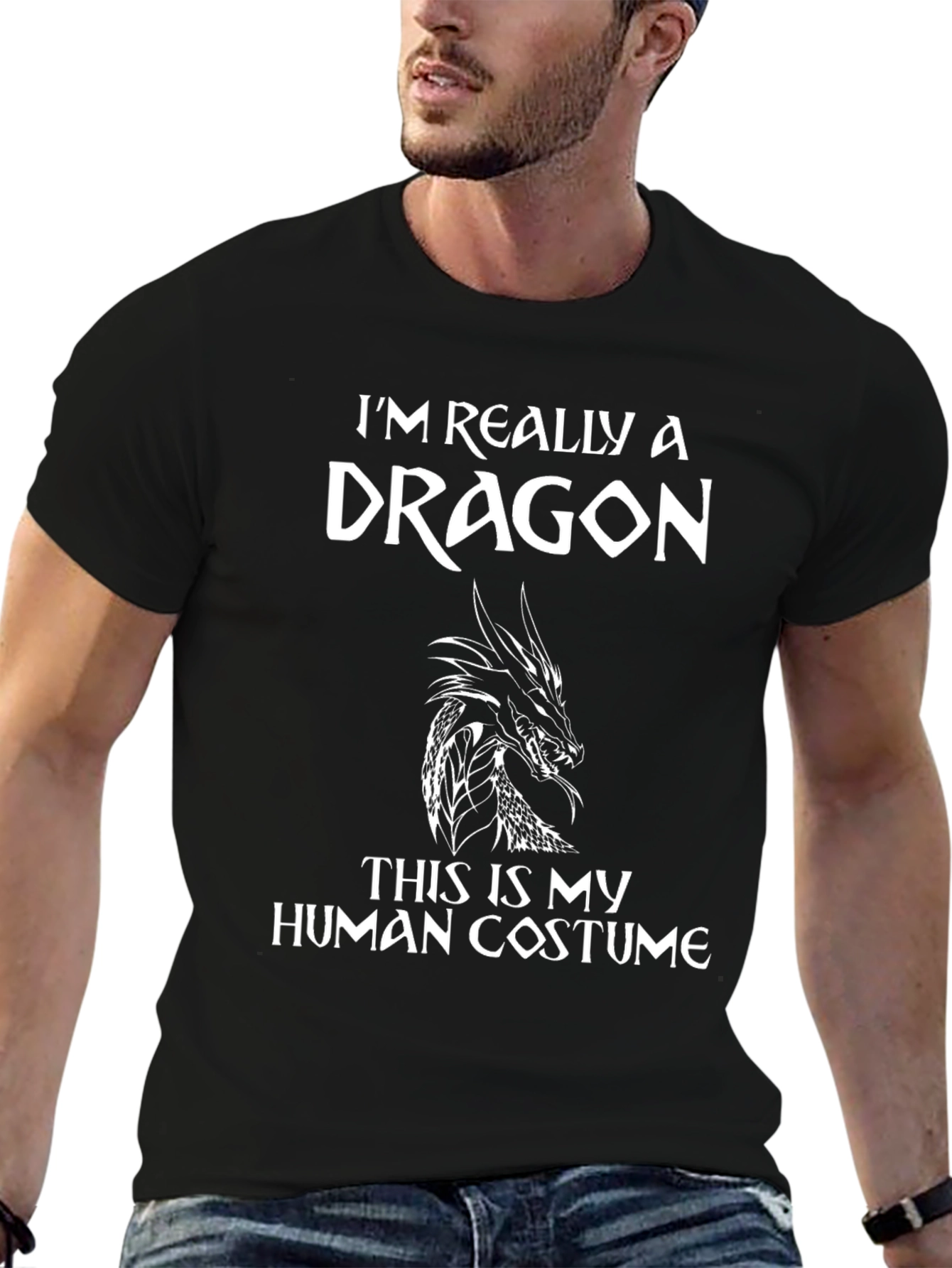 Im Really a Dragon T-Shirt - Human Costume Tee