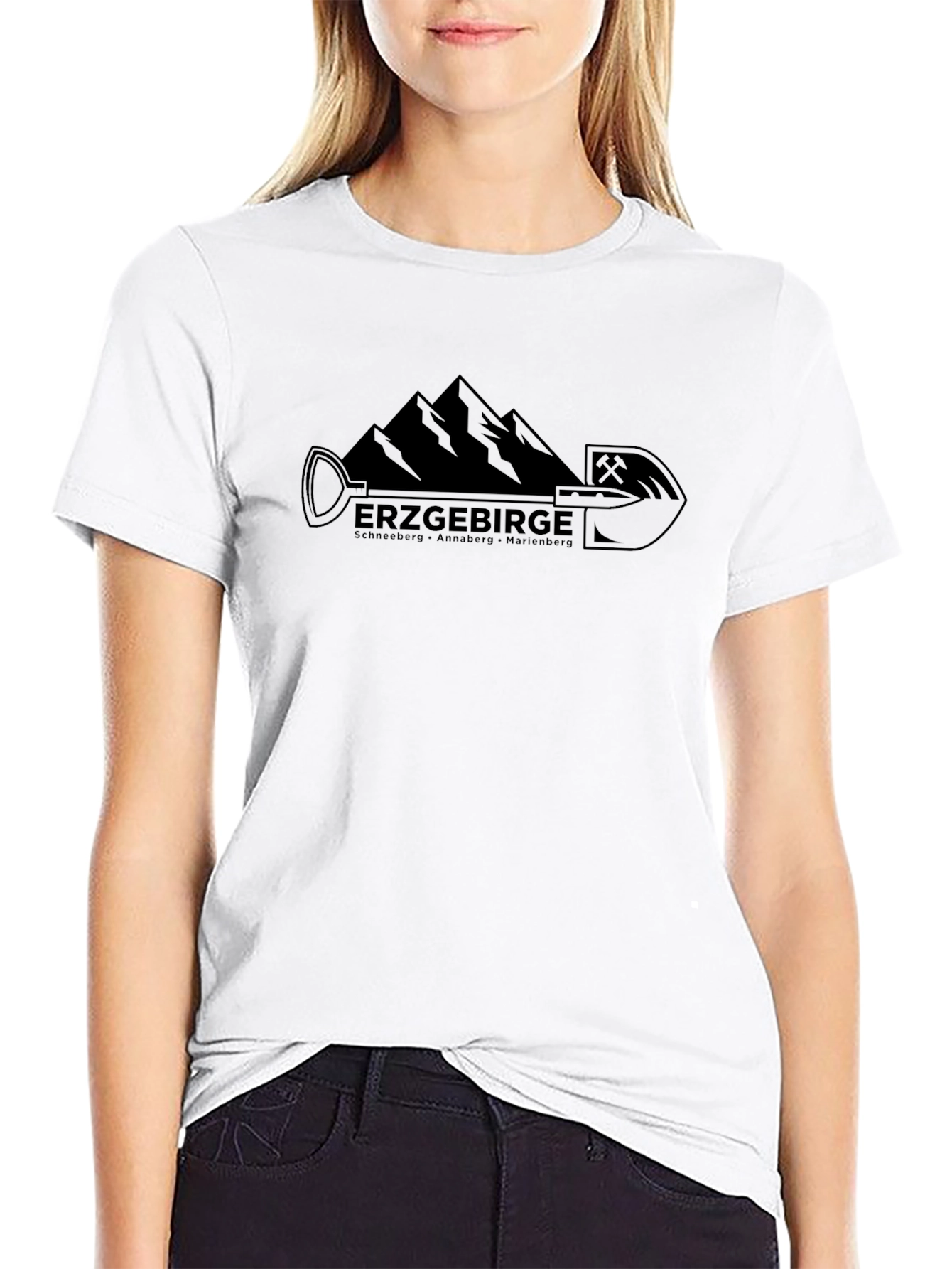 Erzgebirge Mountain T-Shirt - Black