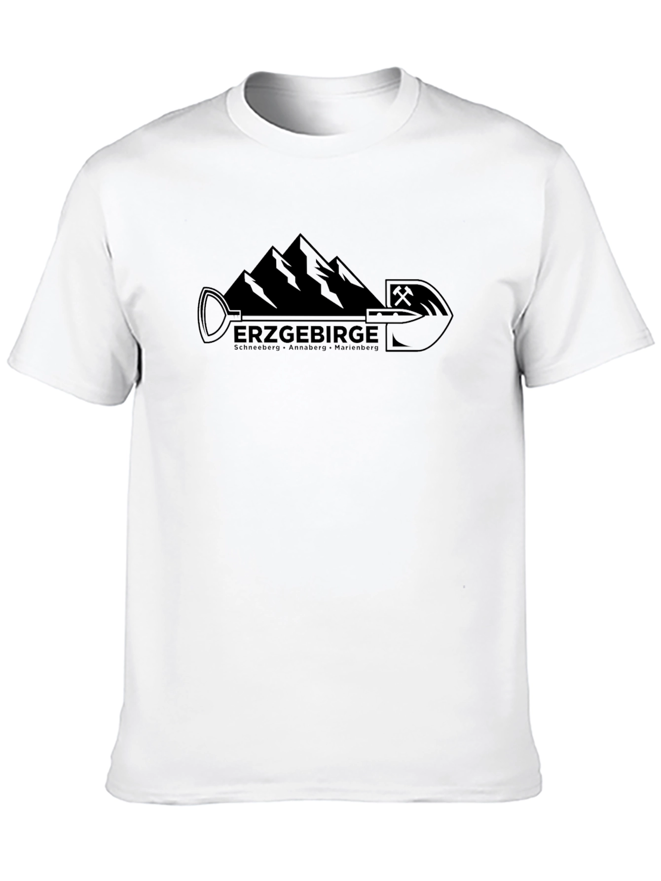 Erzgebirge Mountain T-Shirt - Black