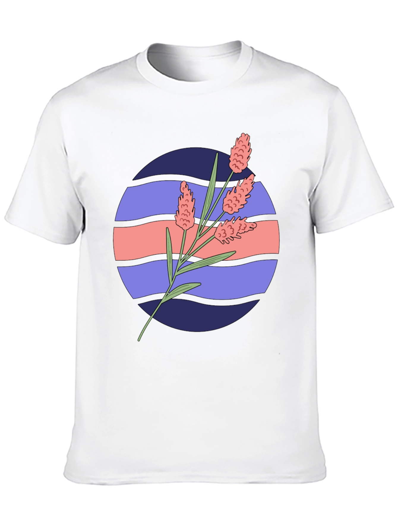 Floral Graphic Tee - Retro Style