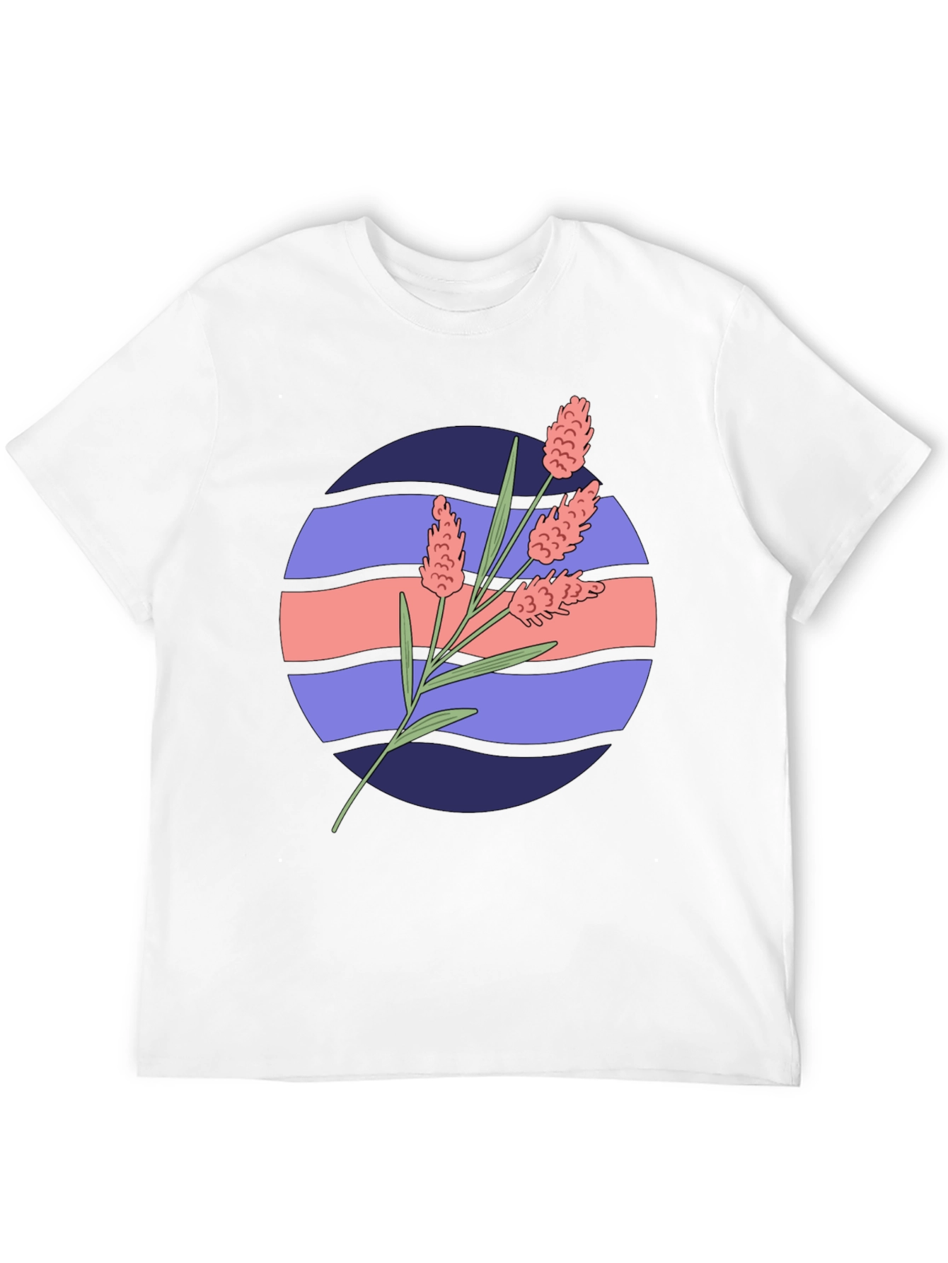 Floral Graphic Tee - Retro Style