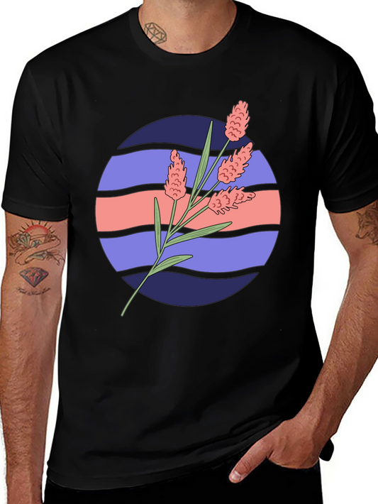 Floral Graphic Tee - Retro Style