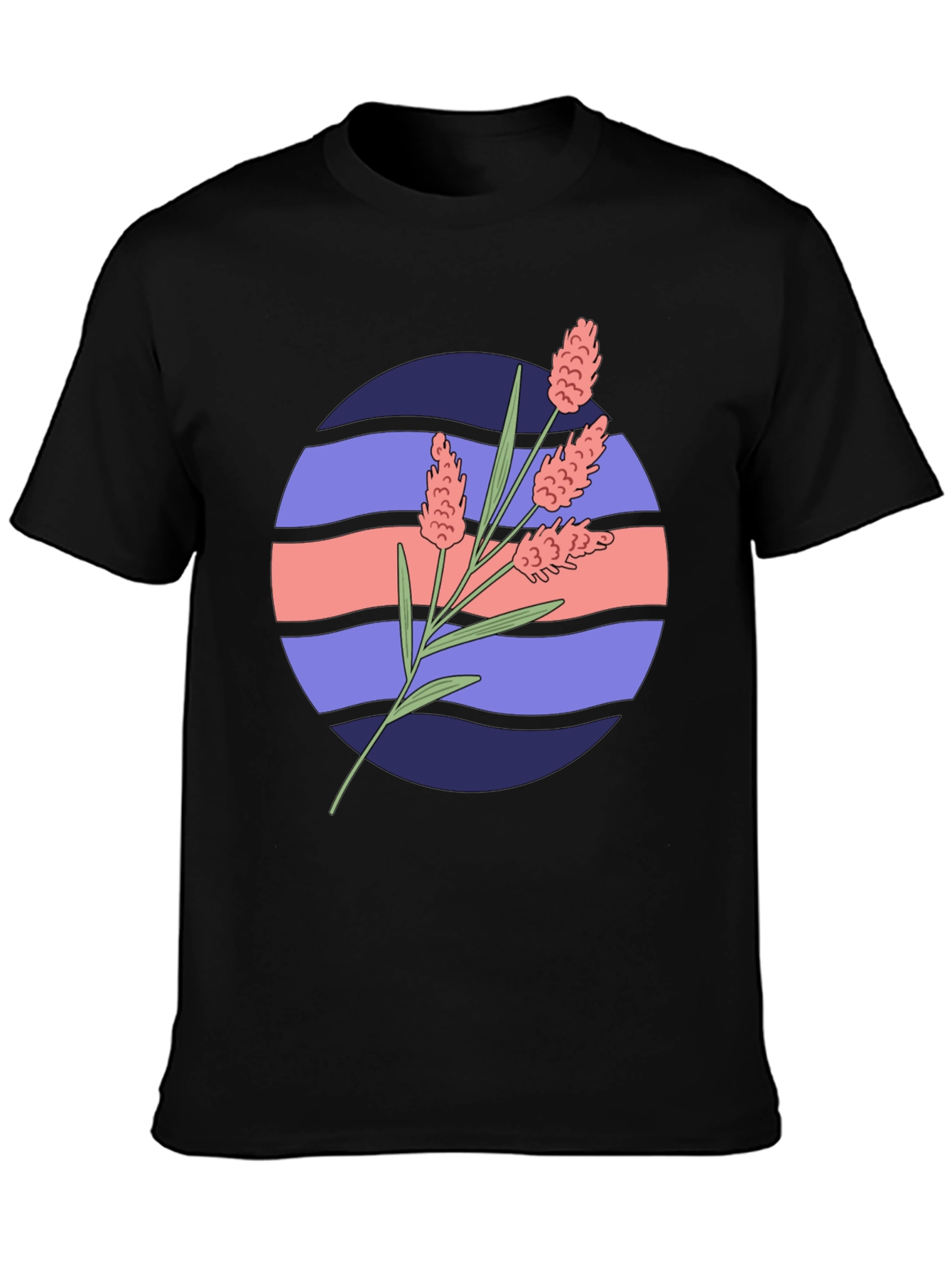 Floral Graphic Tee - Retro Style