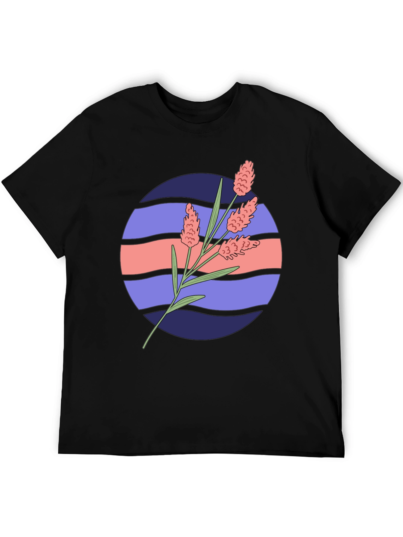 Floral Graphic Tee - Retro Style