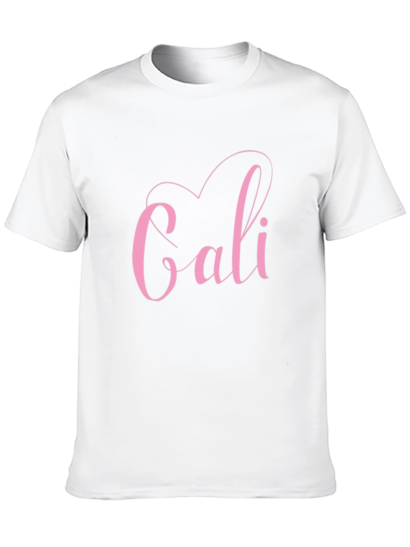 Stylish Cali Heart Graphic Tee - Trendy Black T-Shirt