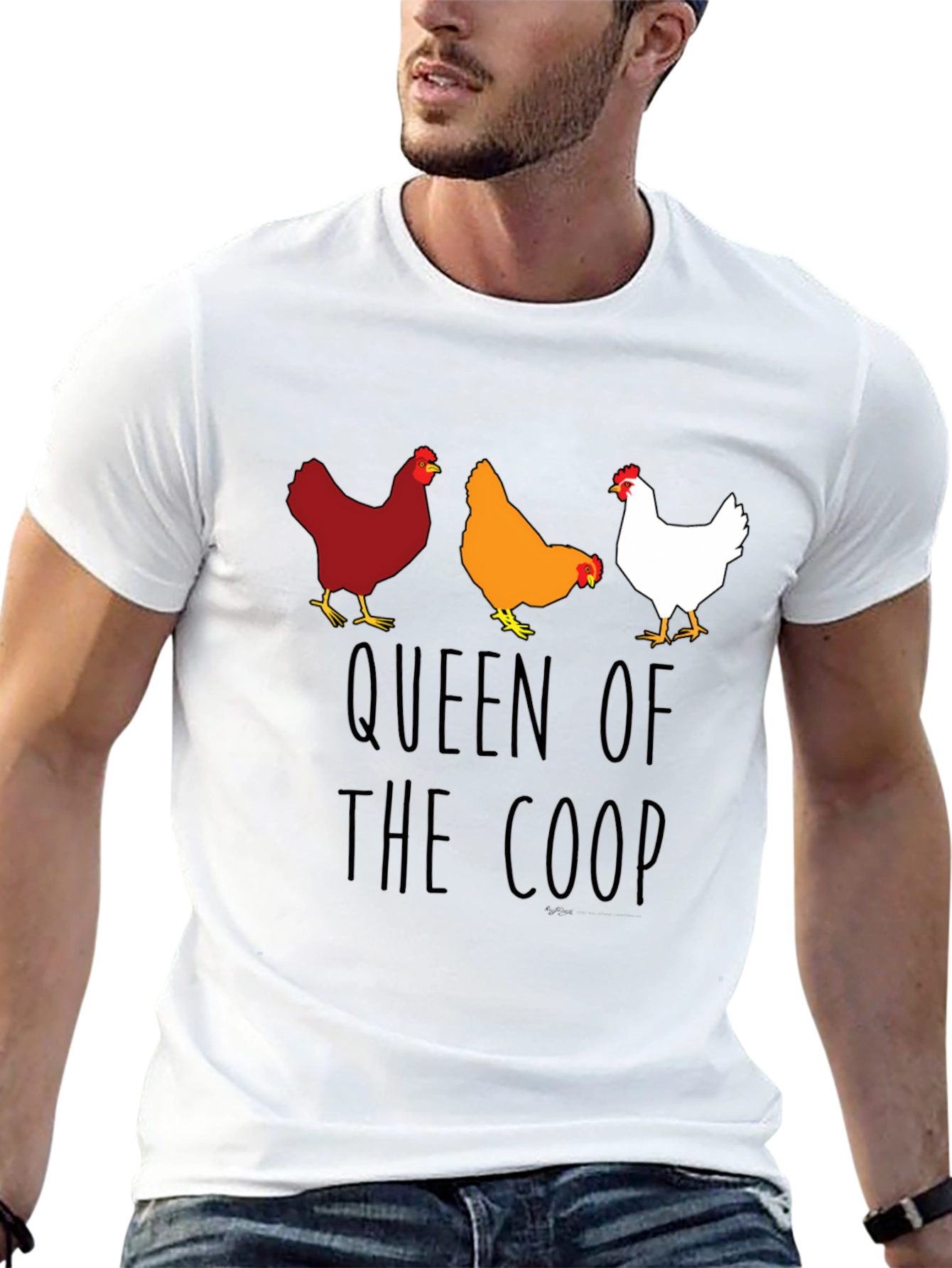 Queen of the Coop Chicken T-Shirt