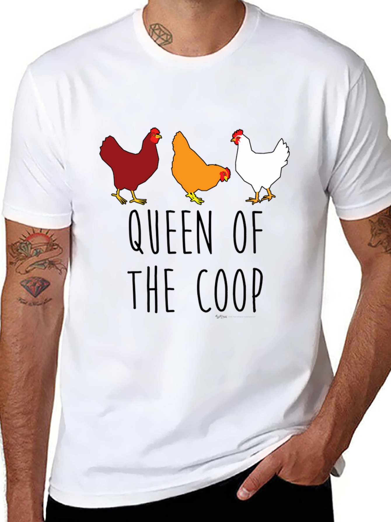 Queen of the Coop Chicken T-Shirt
