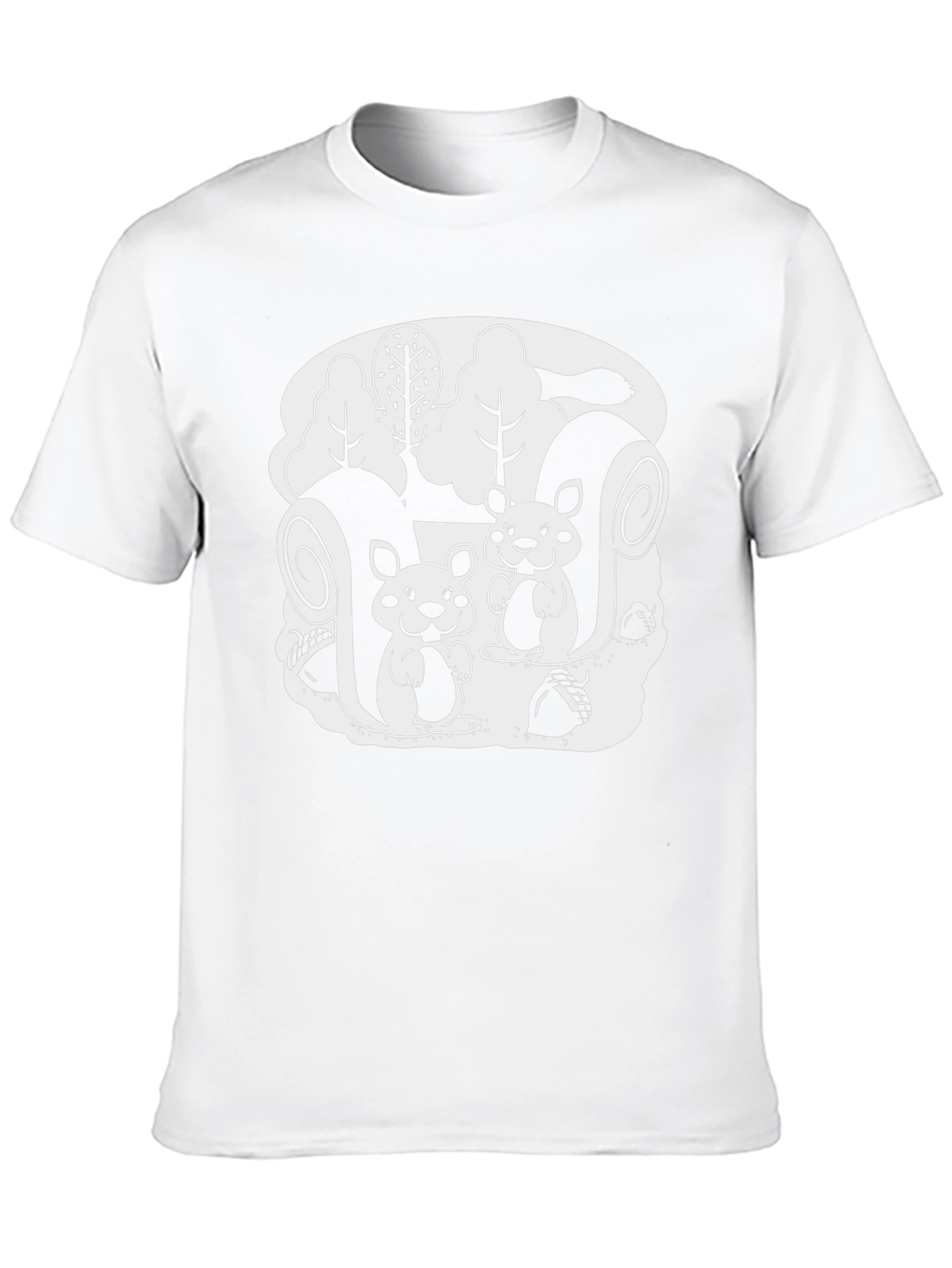 Squirrel Graphic Tee - Black Unisex T-Shirt