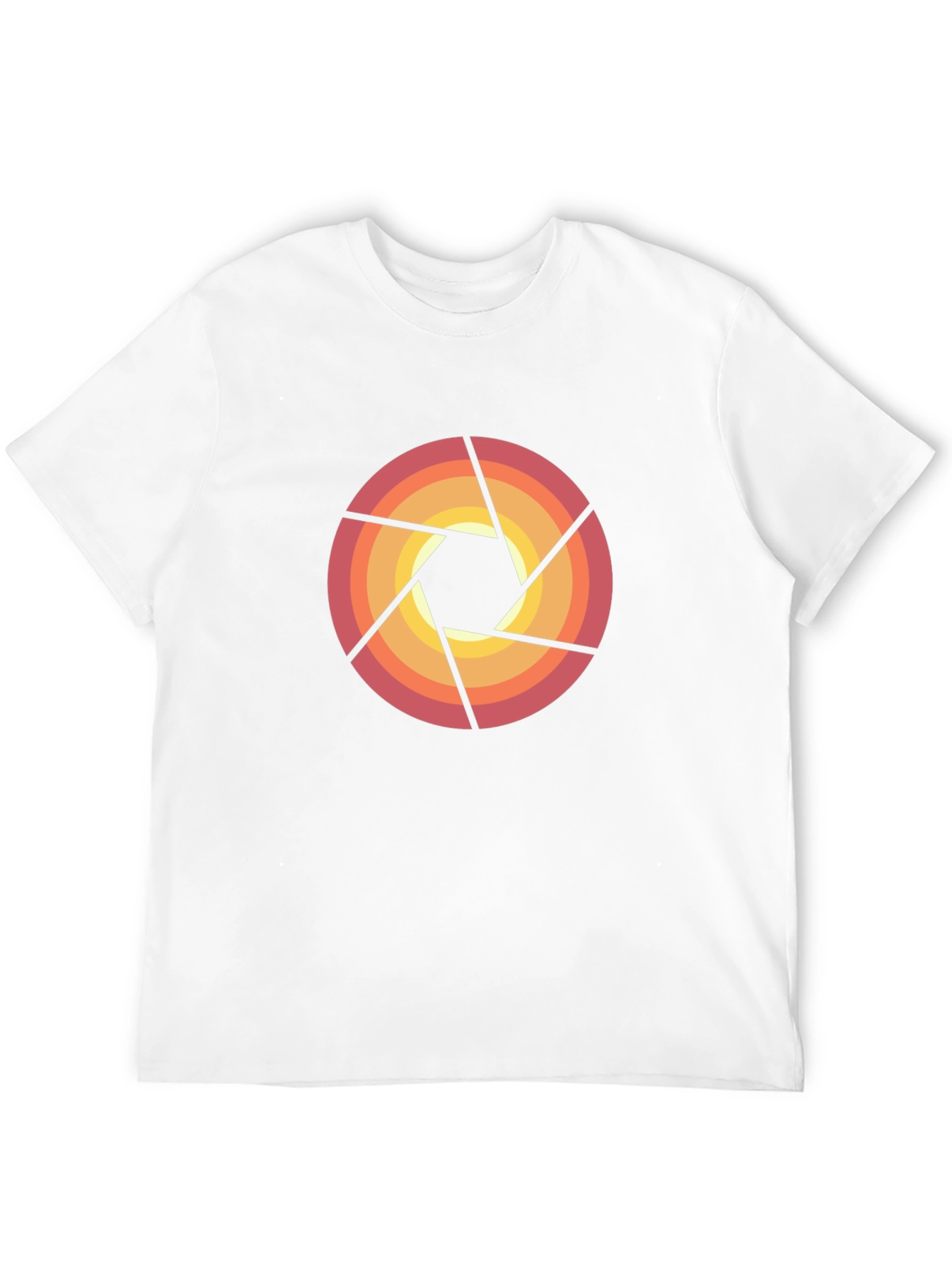 Retro Camera Aperture Graphic Tee - Black