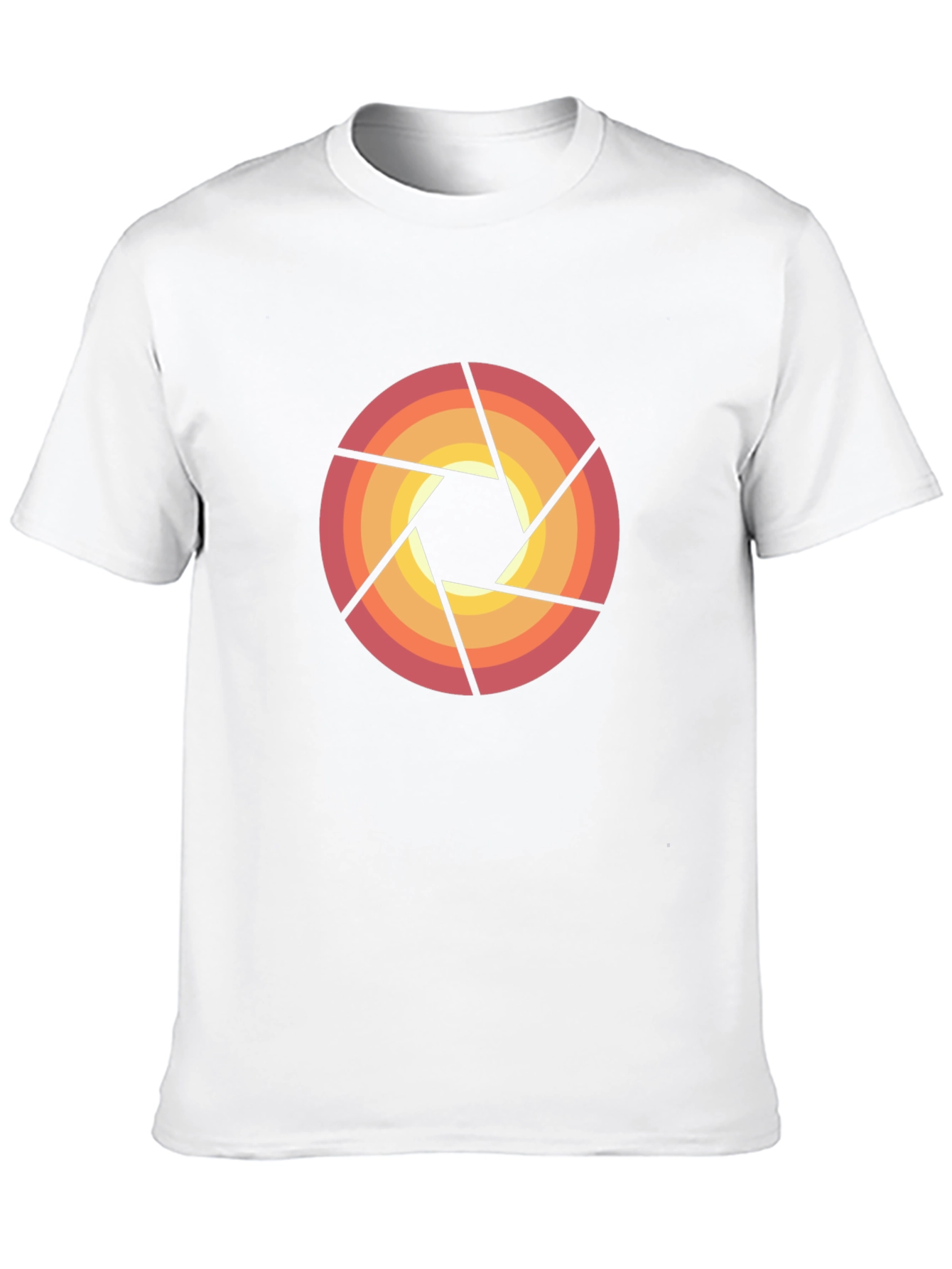 Retro Camera Aperture Graphic Tee - Black
