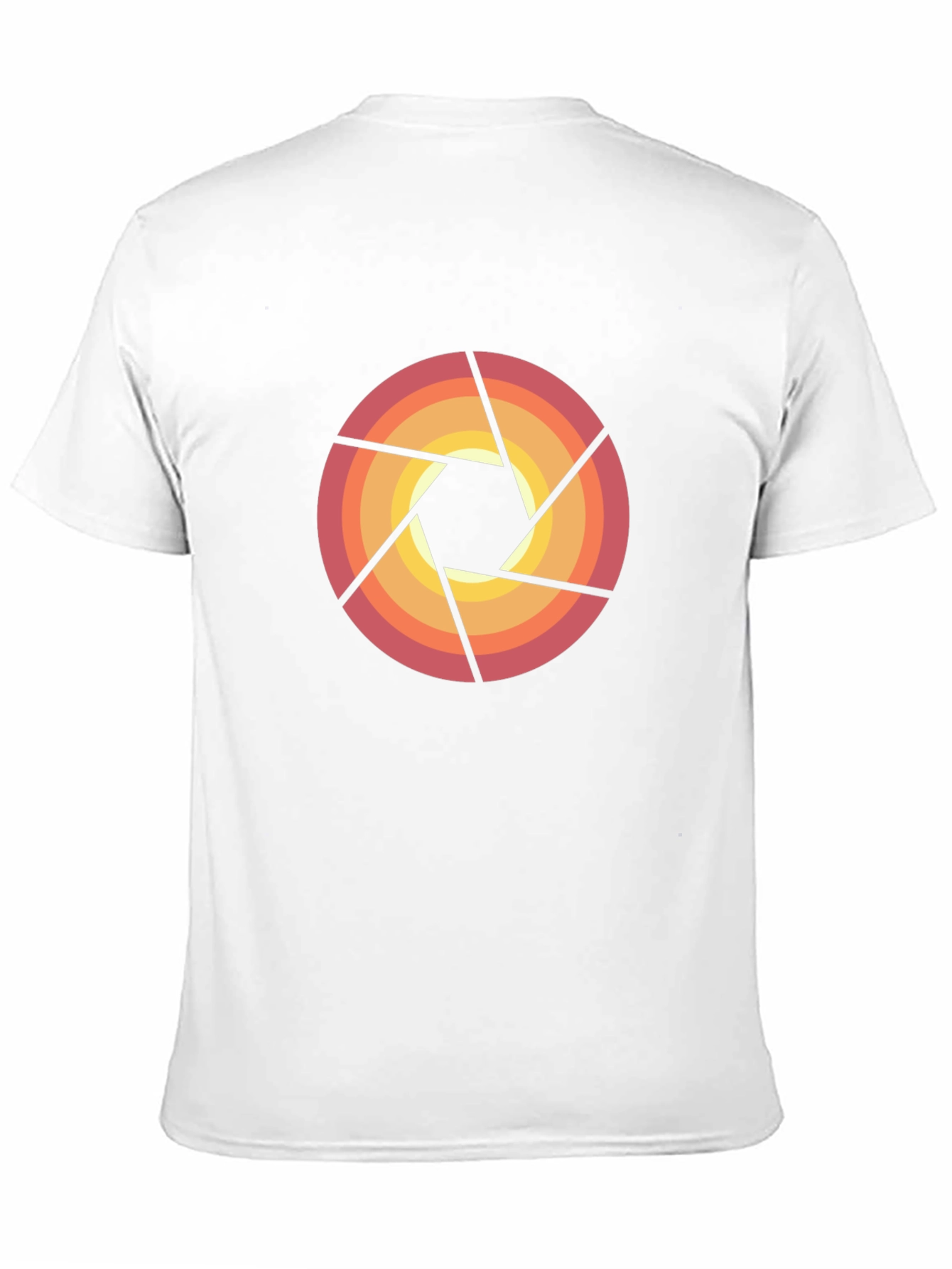 Retro Camera Aperture Graphic Tee - Black