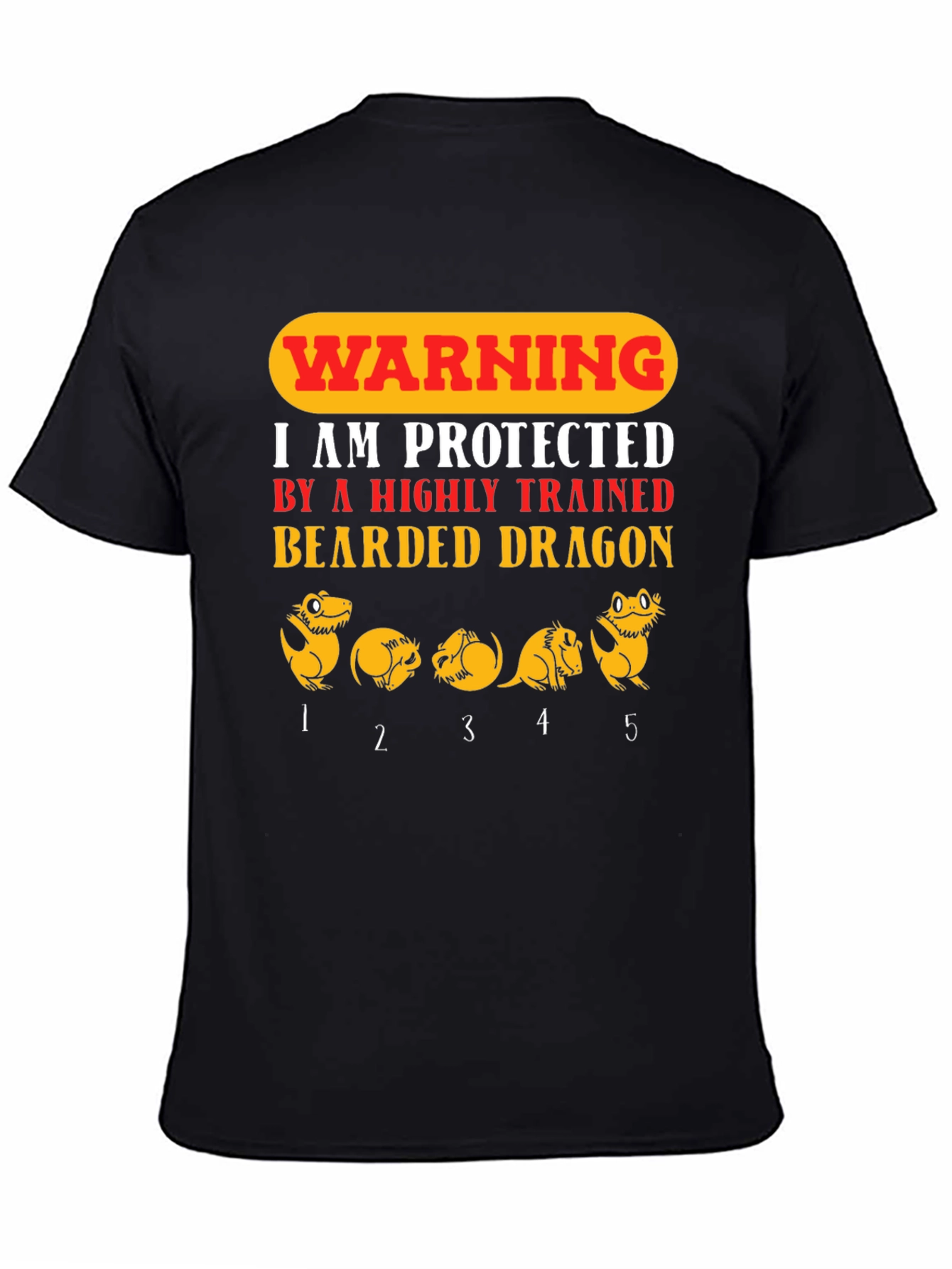 Warning Bearded Dragon Protective T-Shirt