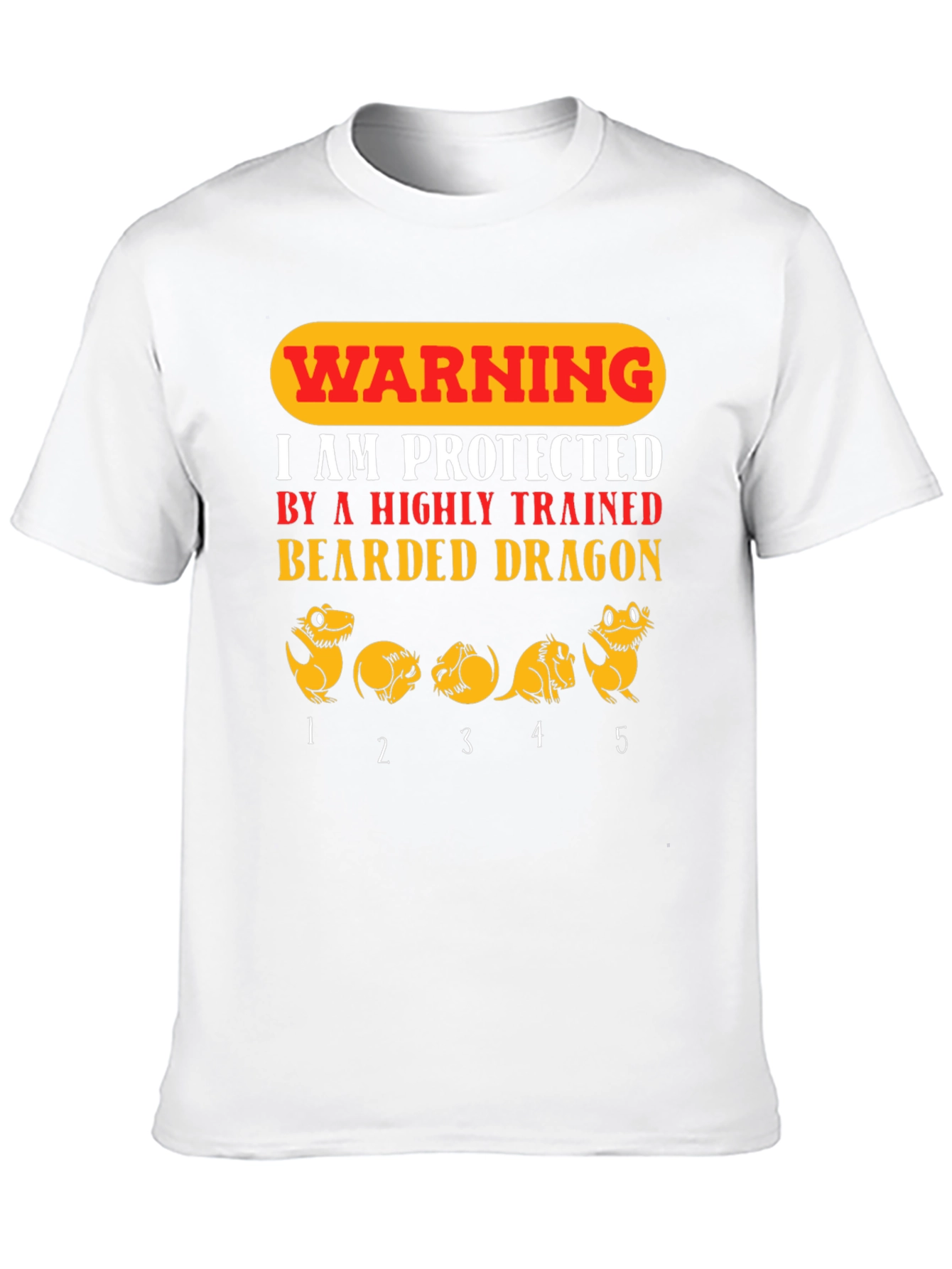 Warning Bearded Dragon Protective T-Shirt