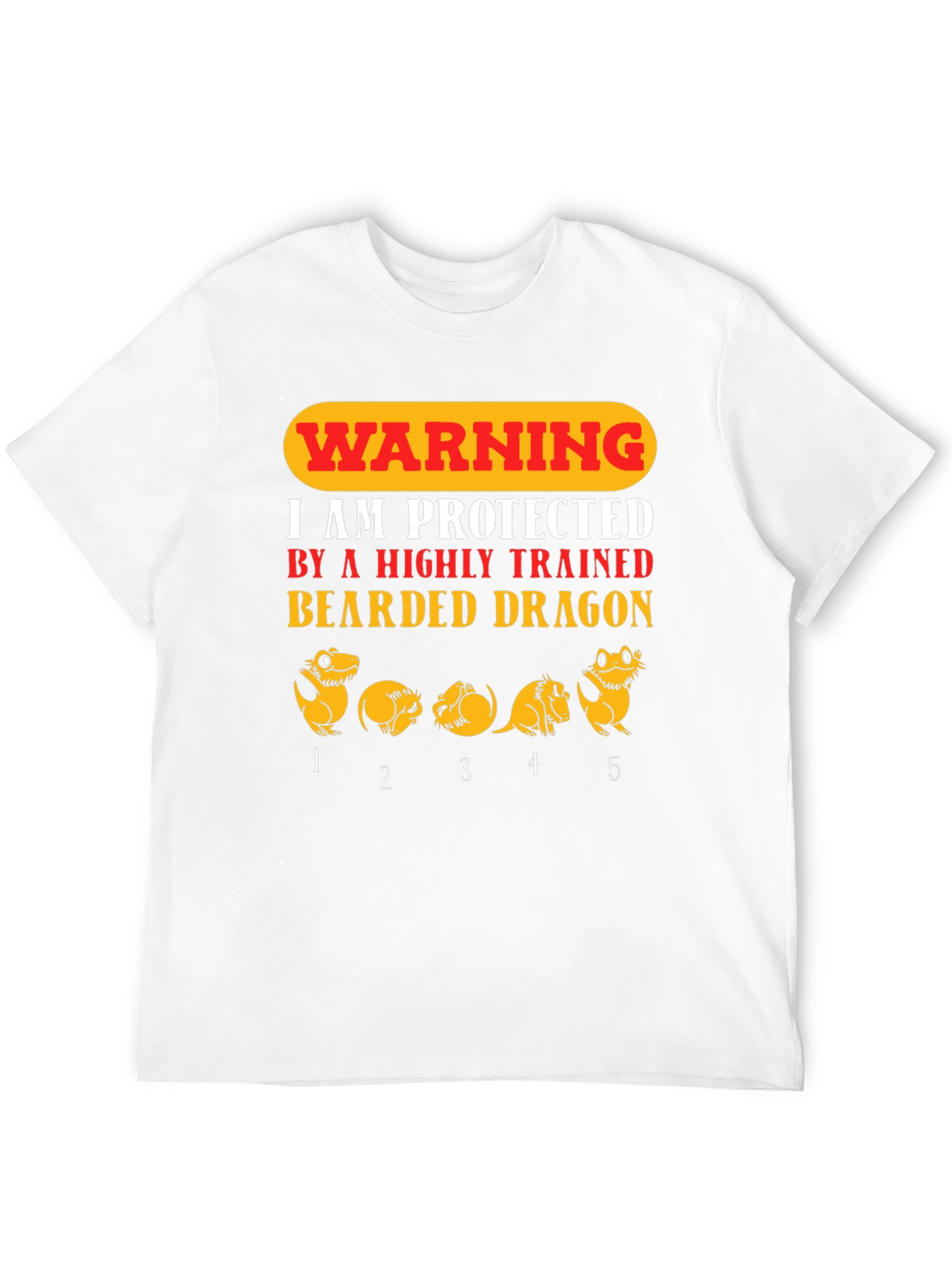 Warning Bearded Dragon Protective T-Shirt