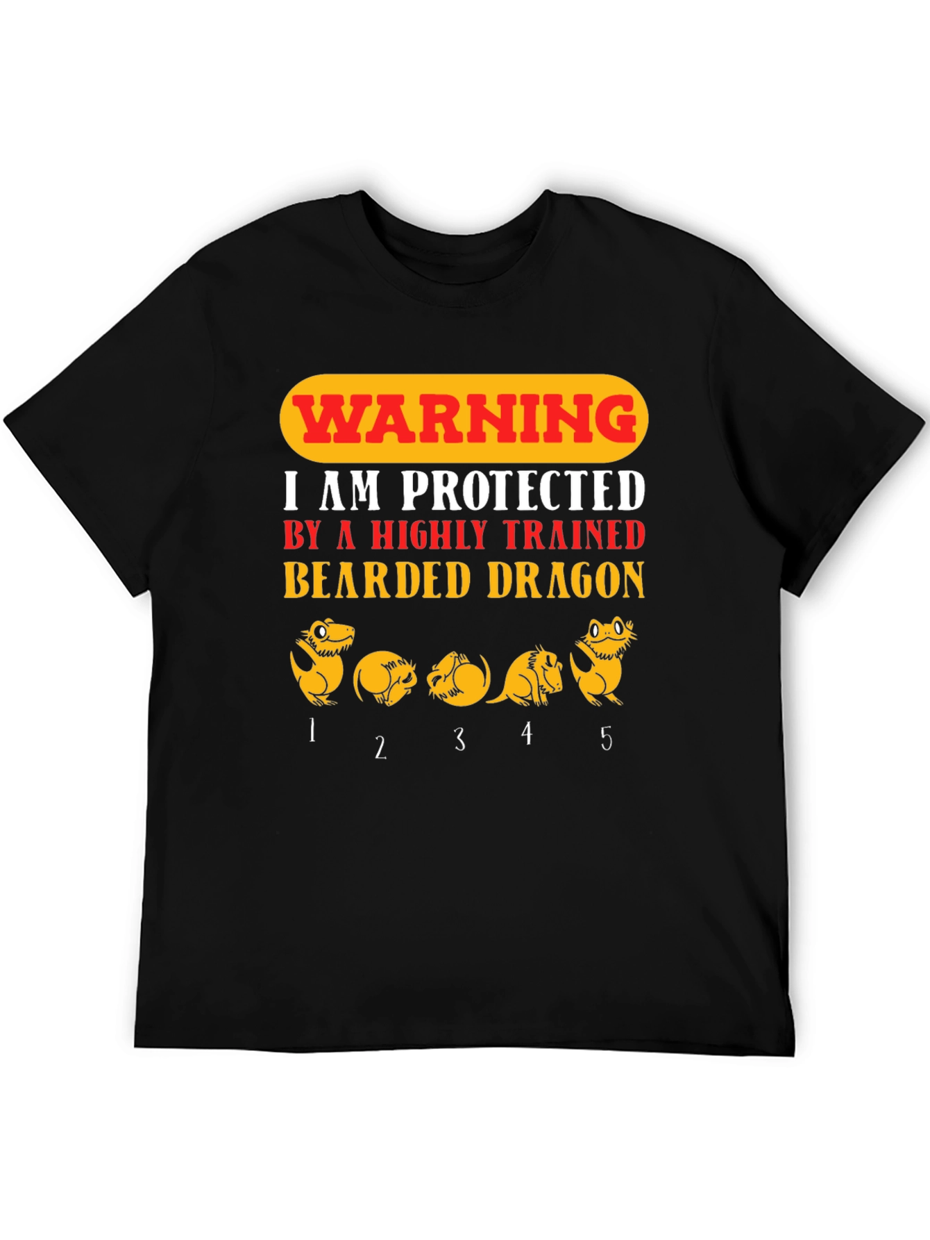 Warning Bearded Dragon Protective T-Shirt