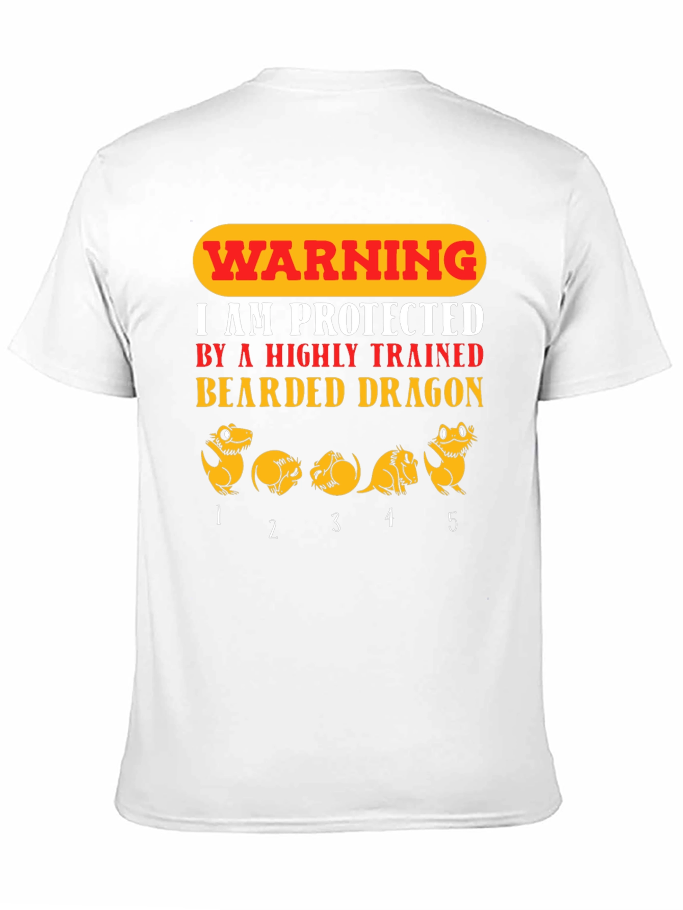 Warning Bearded Dragon Protective T-Shirt