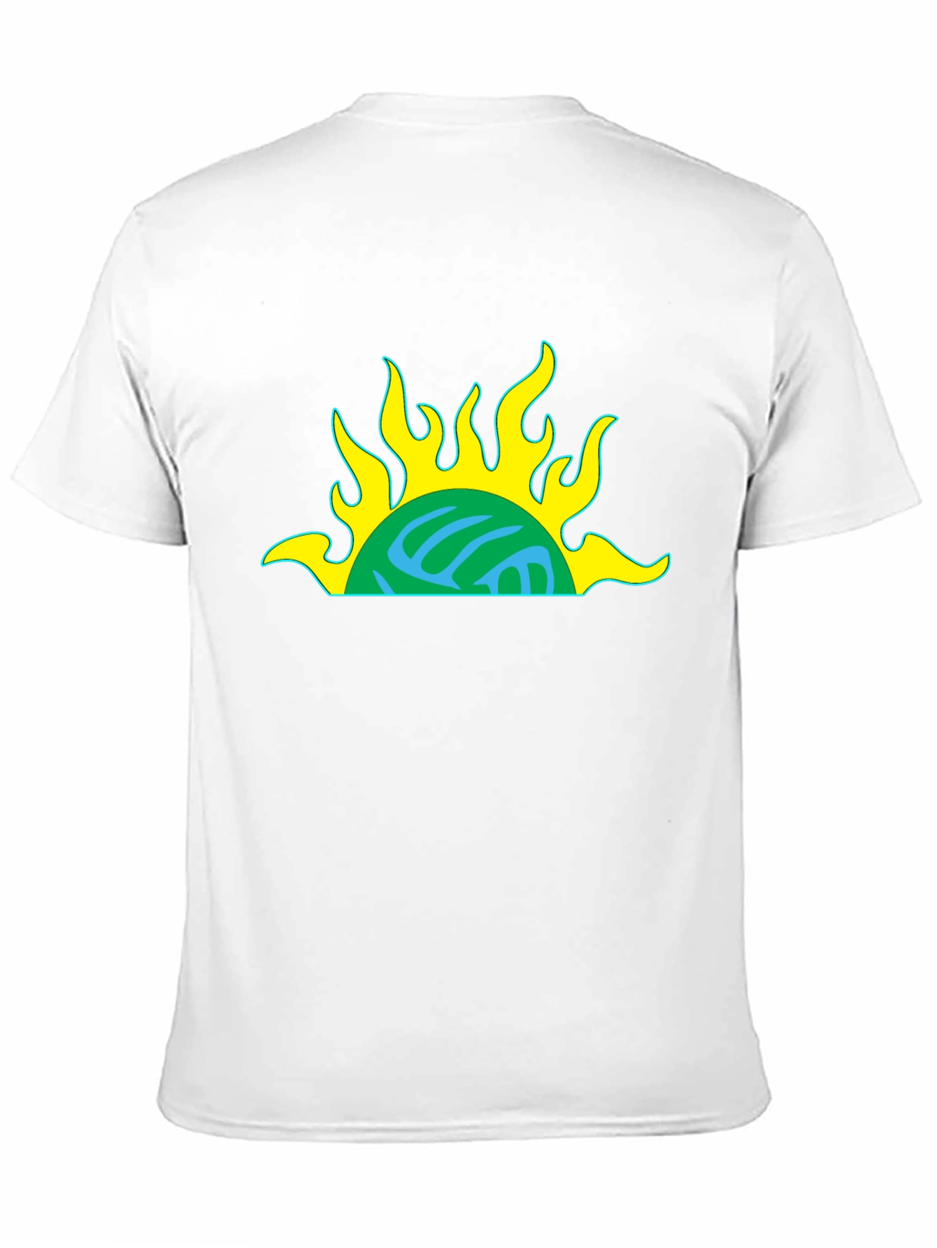 Retro Sun Graphic Black T-Shirt