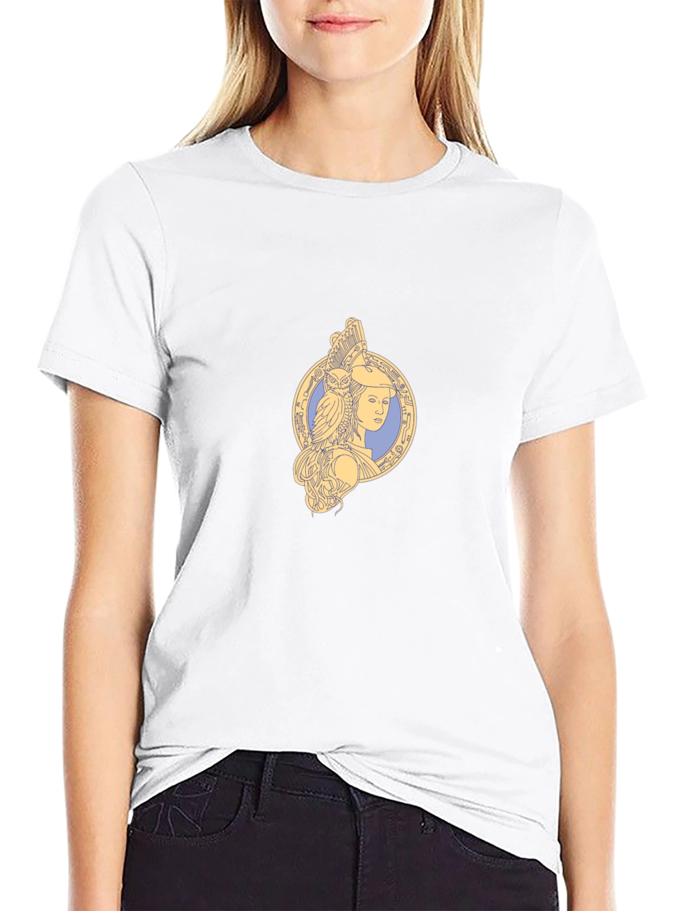Athena Owl T-Shirt - Greek Goddess Tee