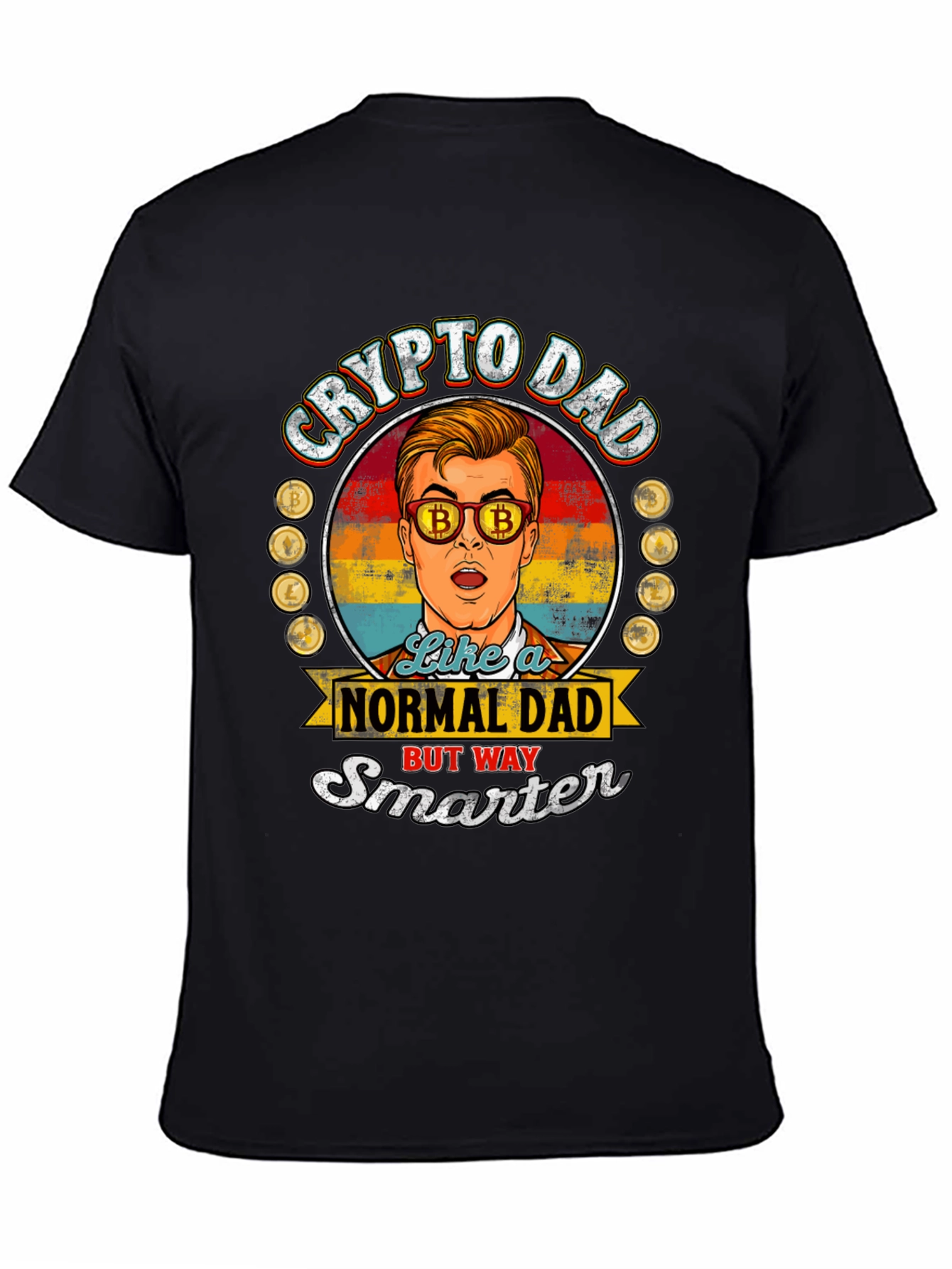 Crypto Dad T-Shirt - Bitcoin Lover Gift