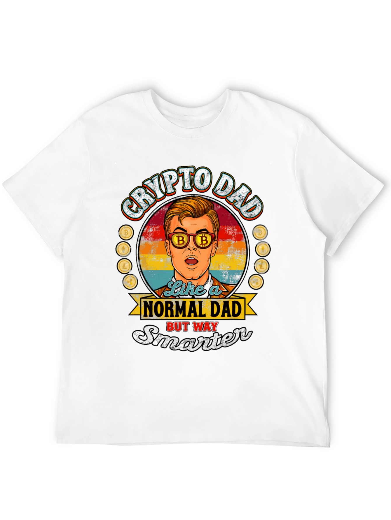 Crypto Dad T-Shirt - Bitcoin Lover Gift