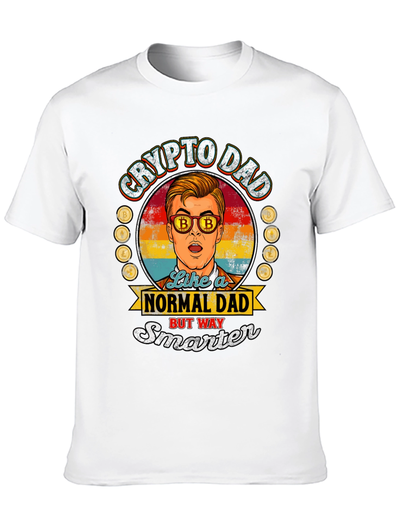 Crypto Dad T-Shirt - Bitcoin Lover Gift