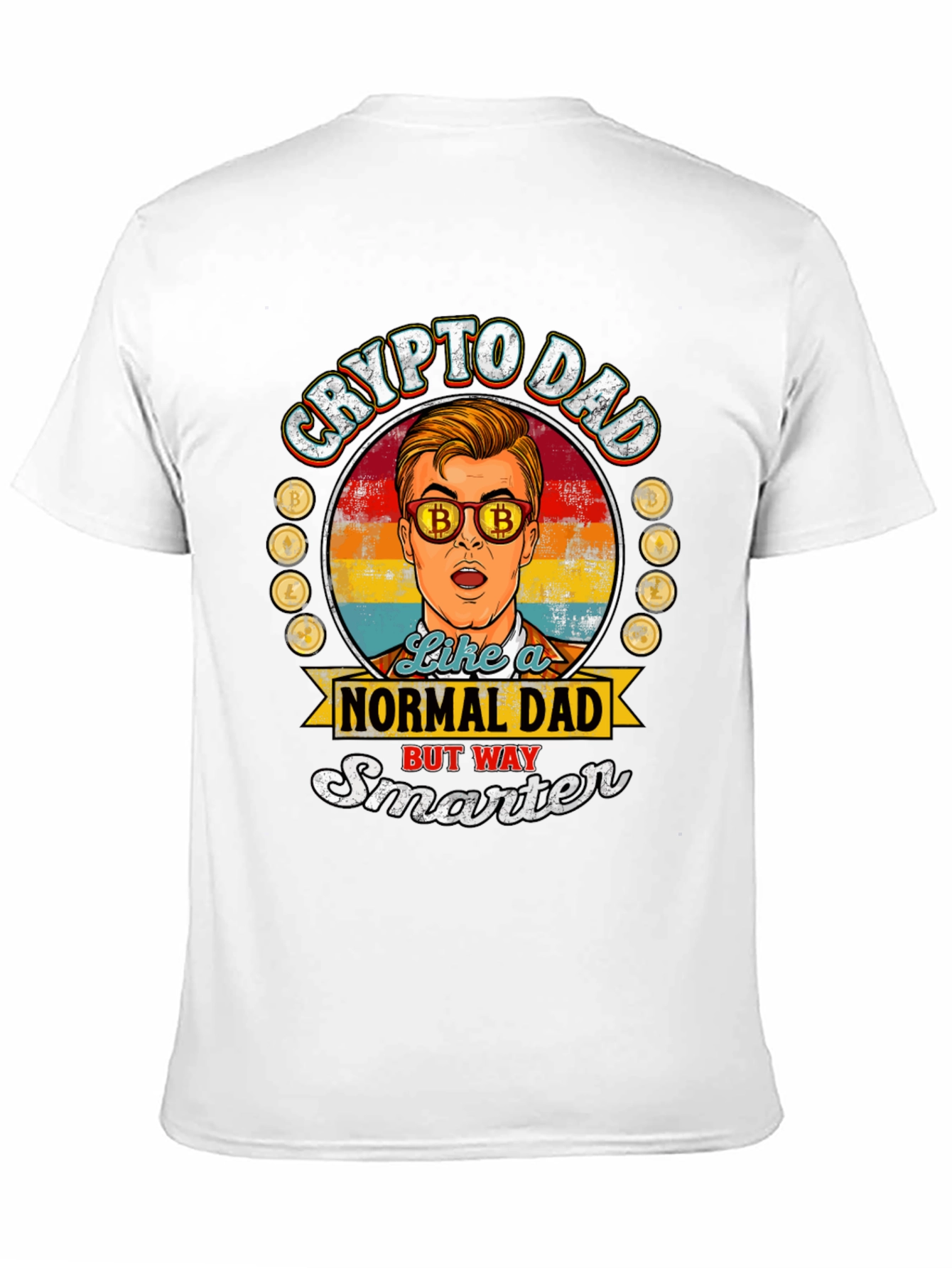 Crypto Dad T-Shirt - Bitcoin Lover Gift