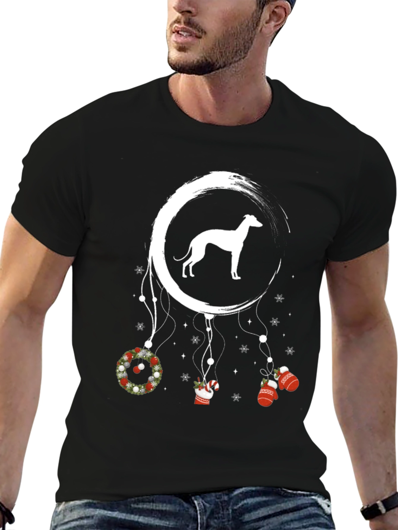 Greyhound Christmas Dreamcatcher T-Shirt