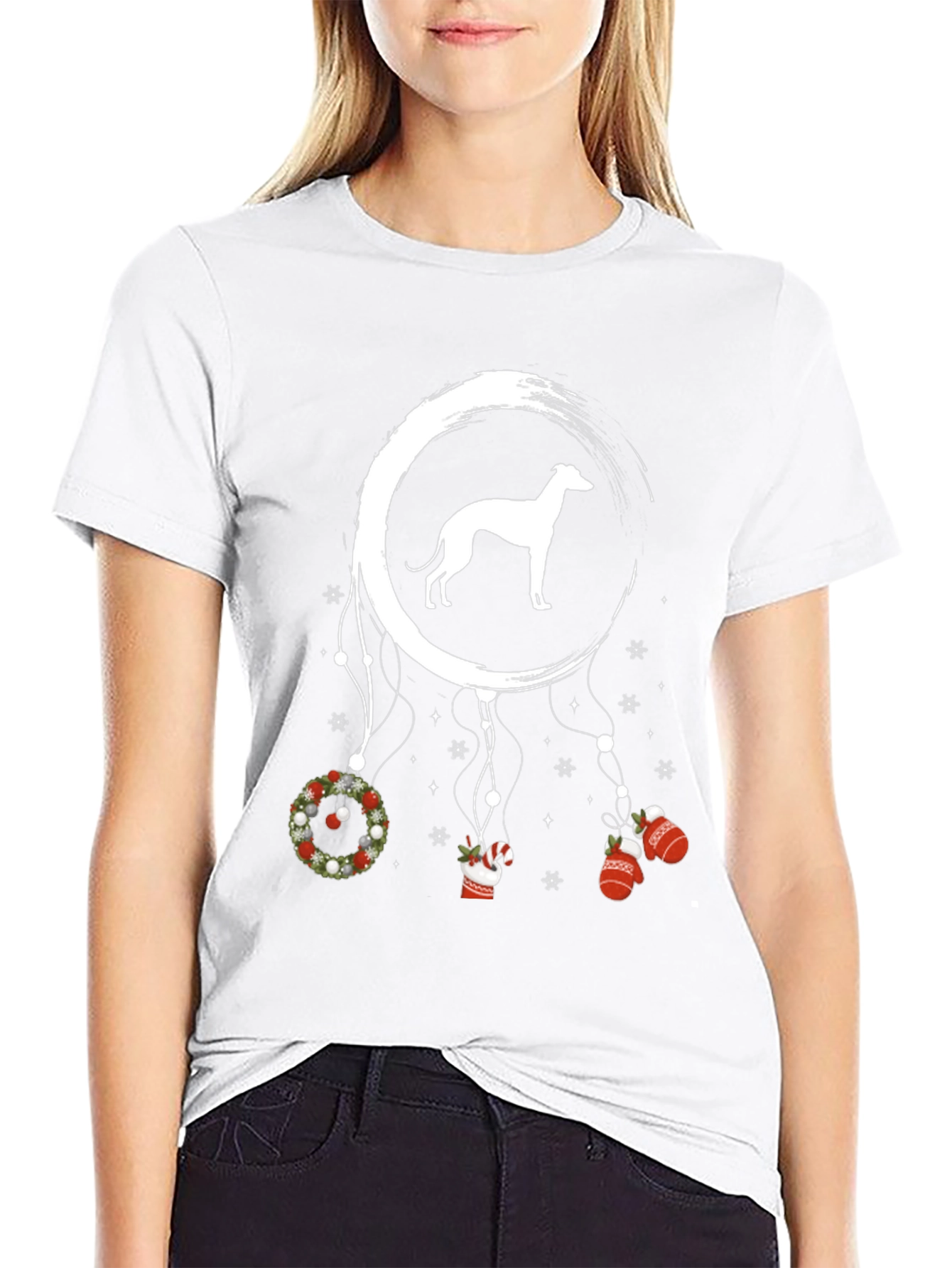Greyhound Christmas Dreamcatcher T-Shirt