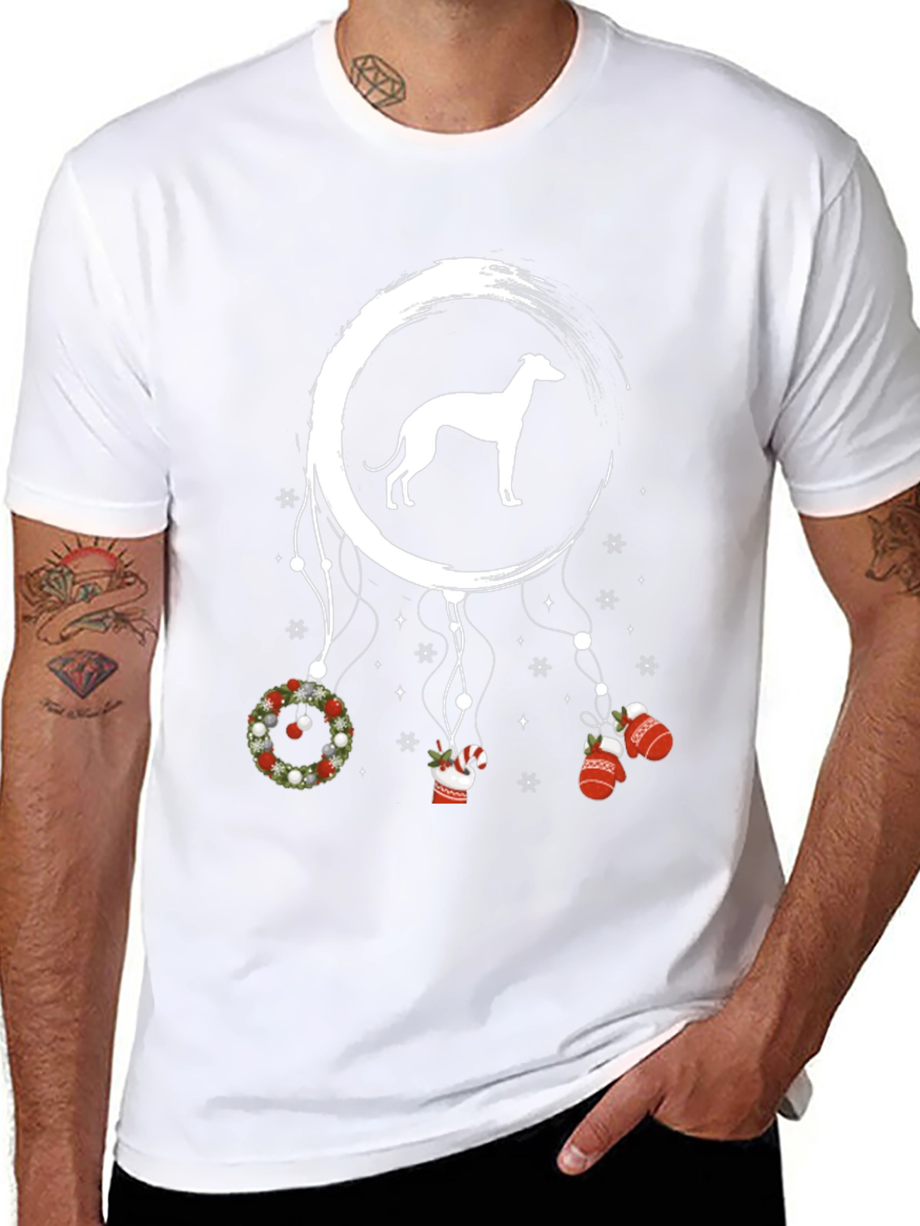 Greyhound Christmas Dreamcatcher T-Shirt