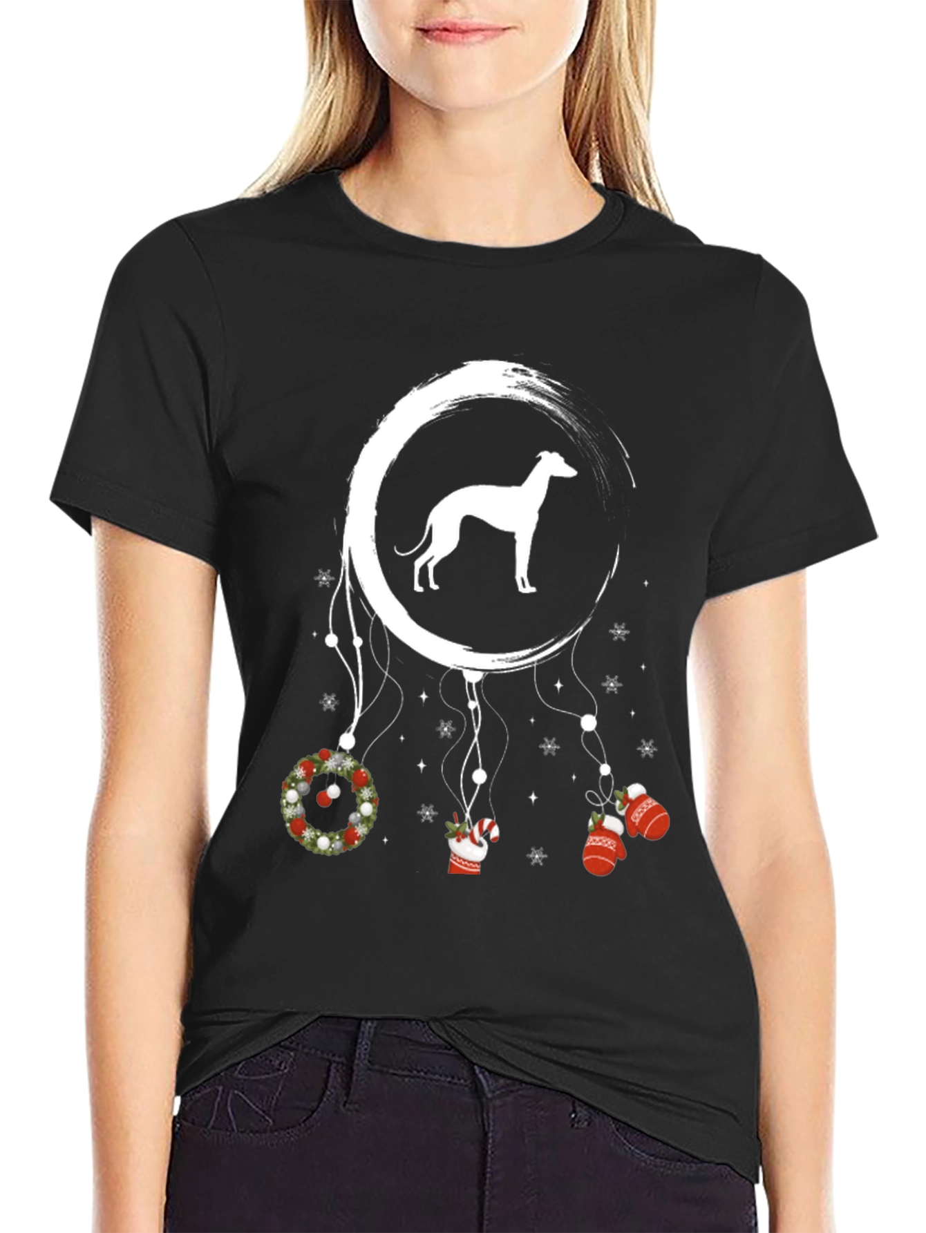 Greyhound Christmas Dreamcatcher T-Shirt